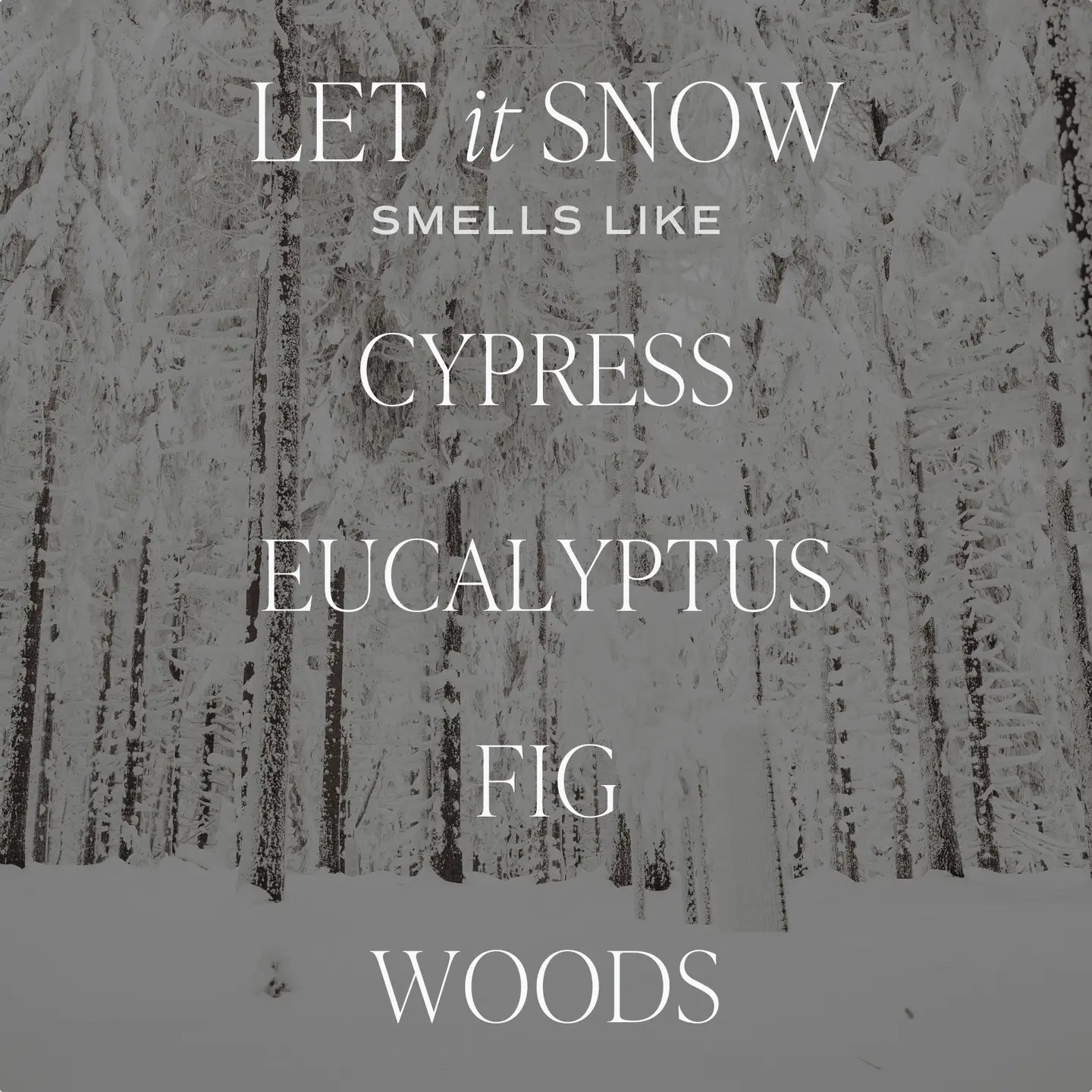 LET IT SNOW SOY CANDLE