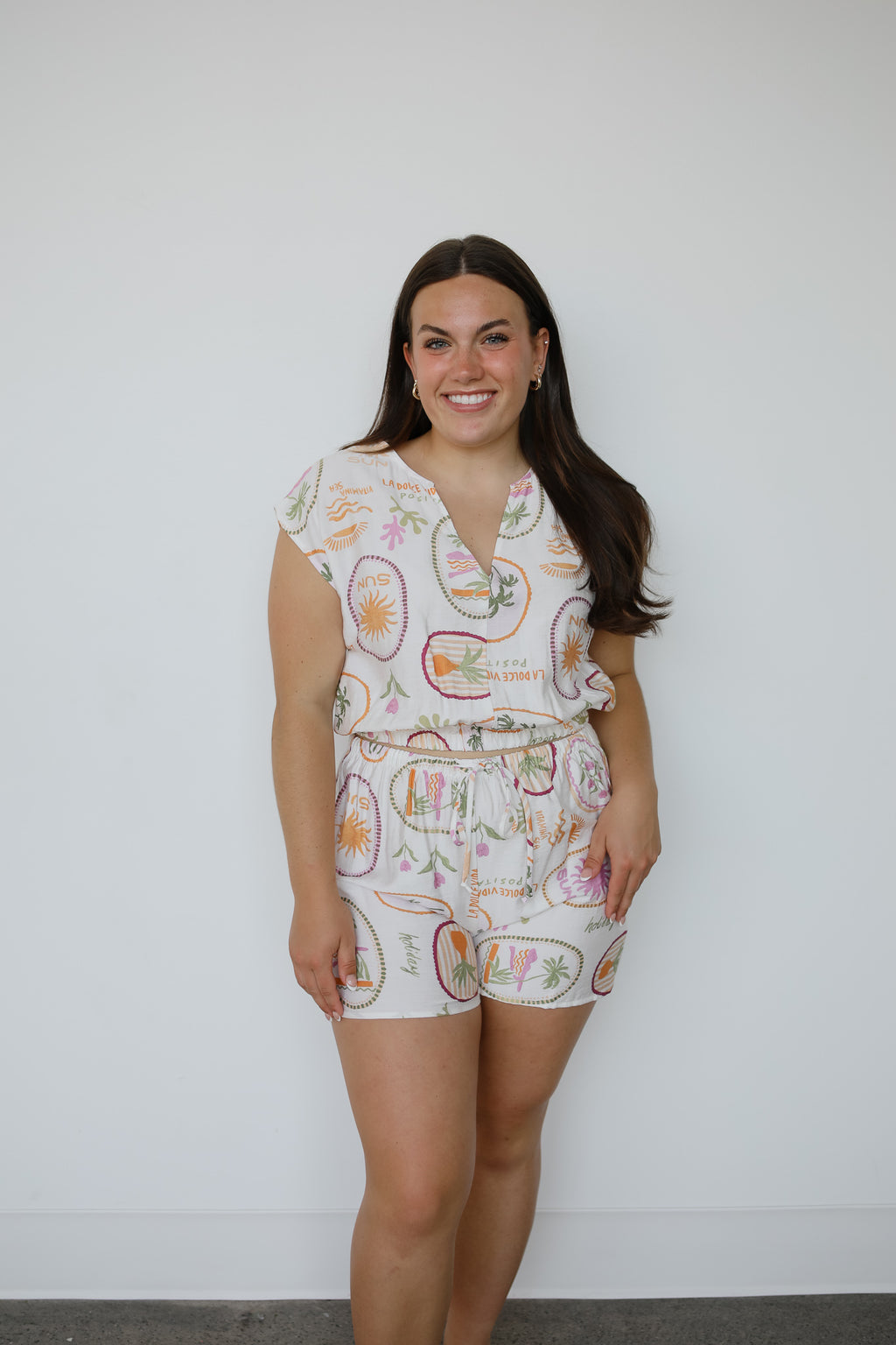 ITALIAN VACAY SHORT SET