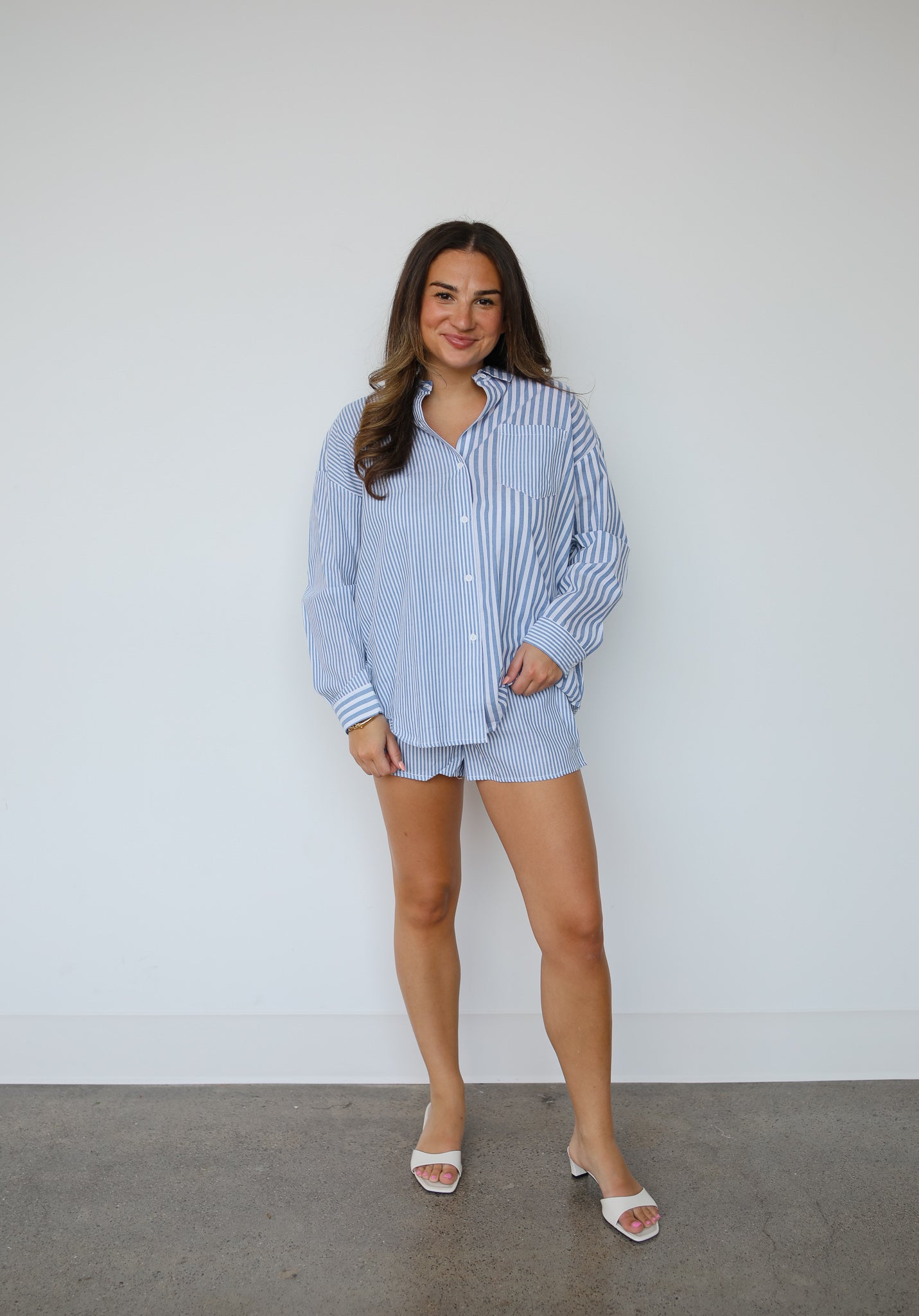 HAMPTONS STRIPE SHORT SET