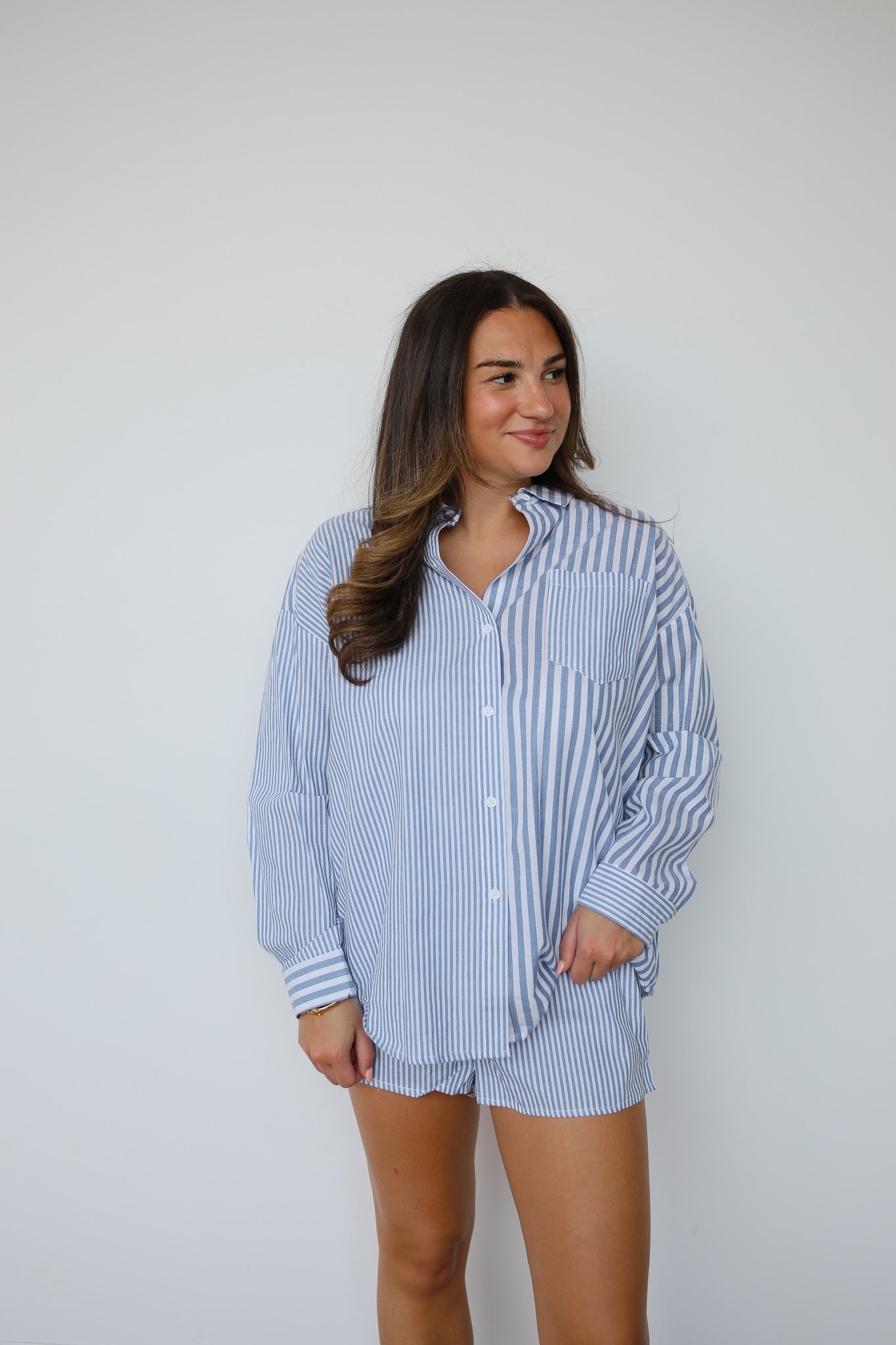 HAMPTONS STRIPE SHORT SET