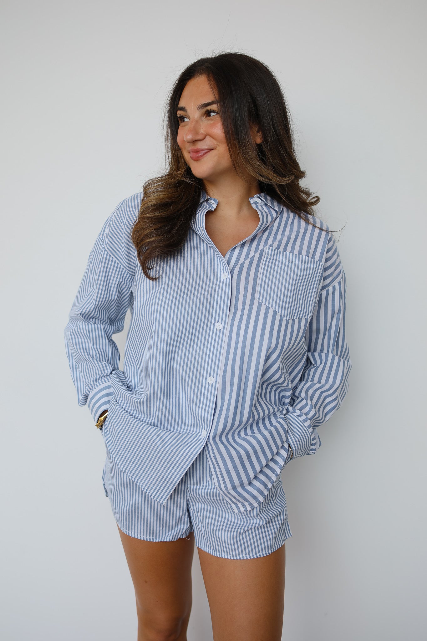 HAMPTONS STRIPE SHORT SET