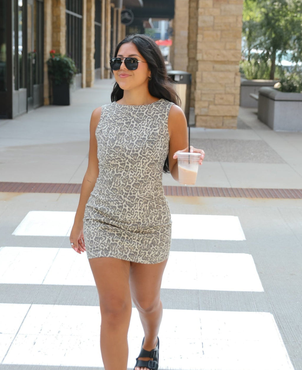LUCKY LEOPARD MINI DRESS