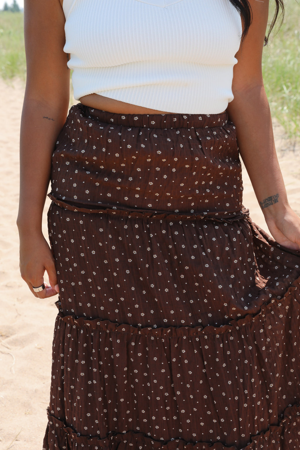 DITSY FLORAL MAXI SKIRT