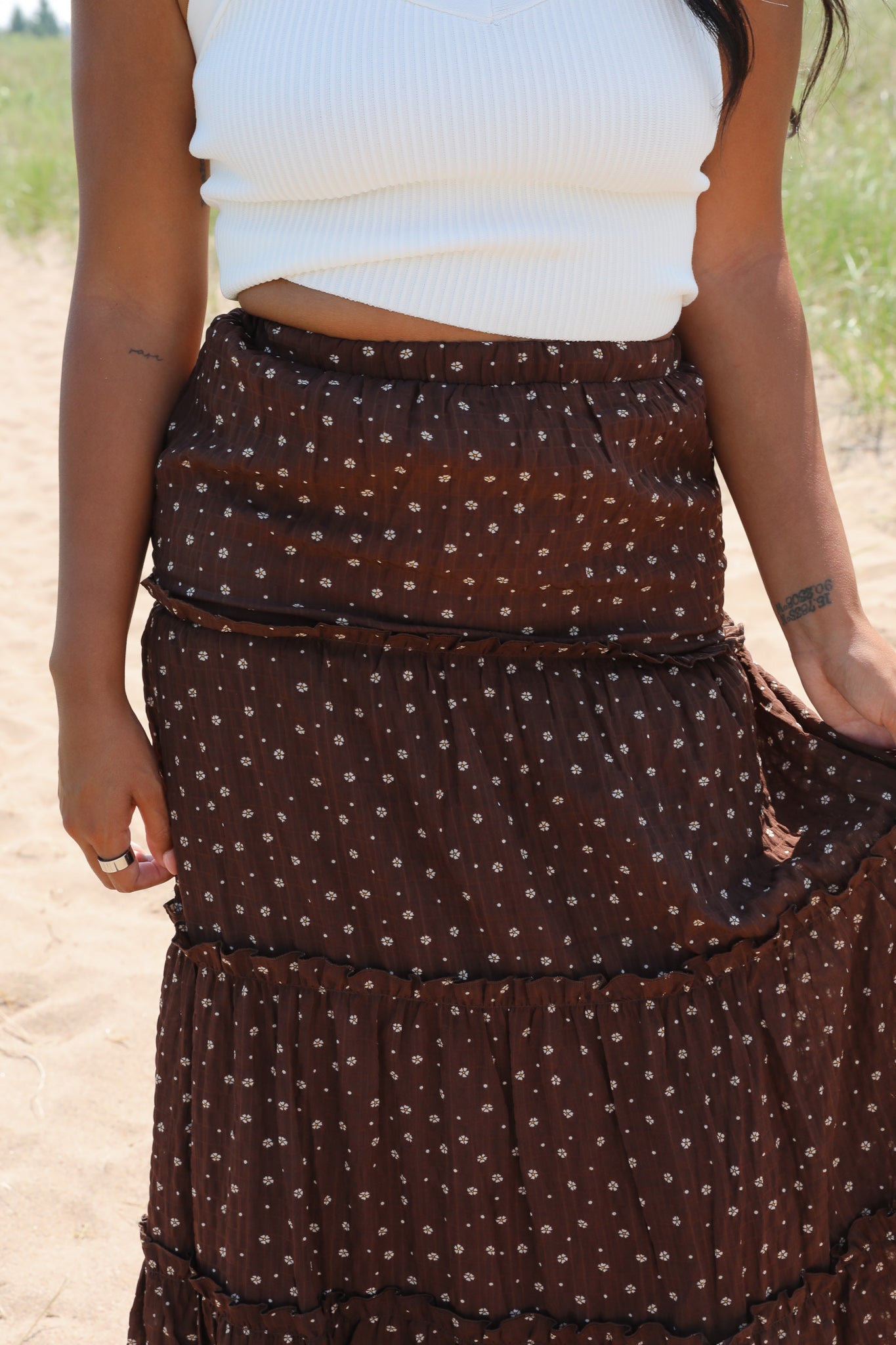 DITSY FLORAL MAXI SKIRT