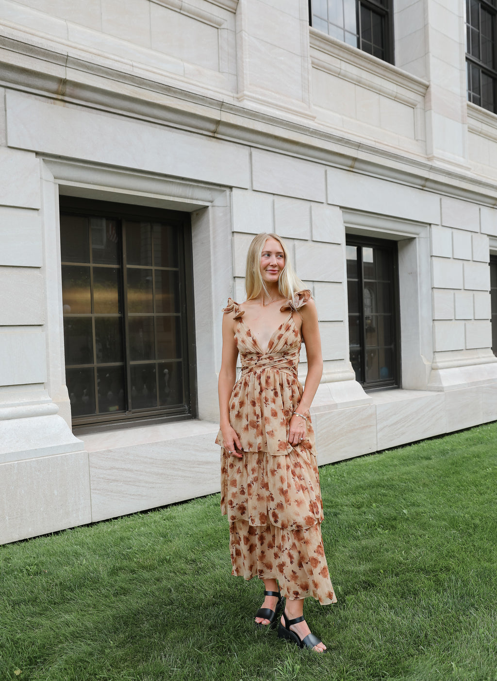 DARK WOOD FOREST MAXI DRESS