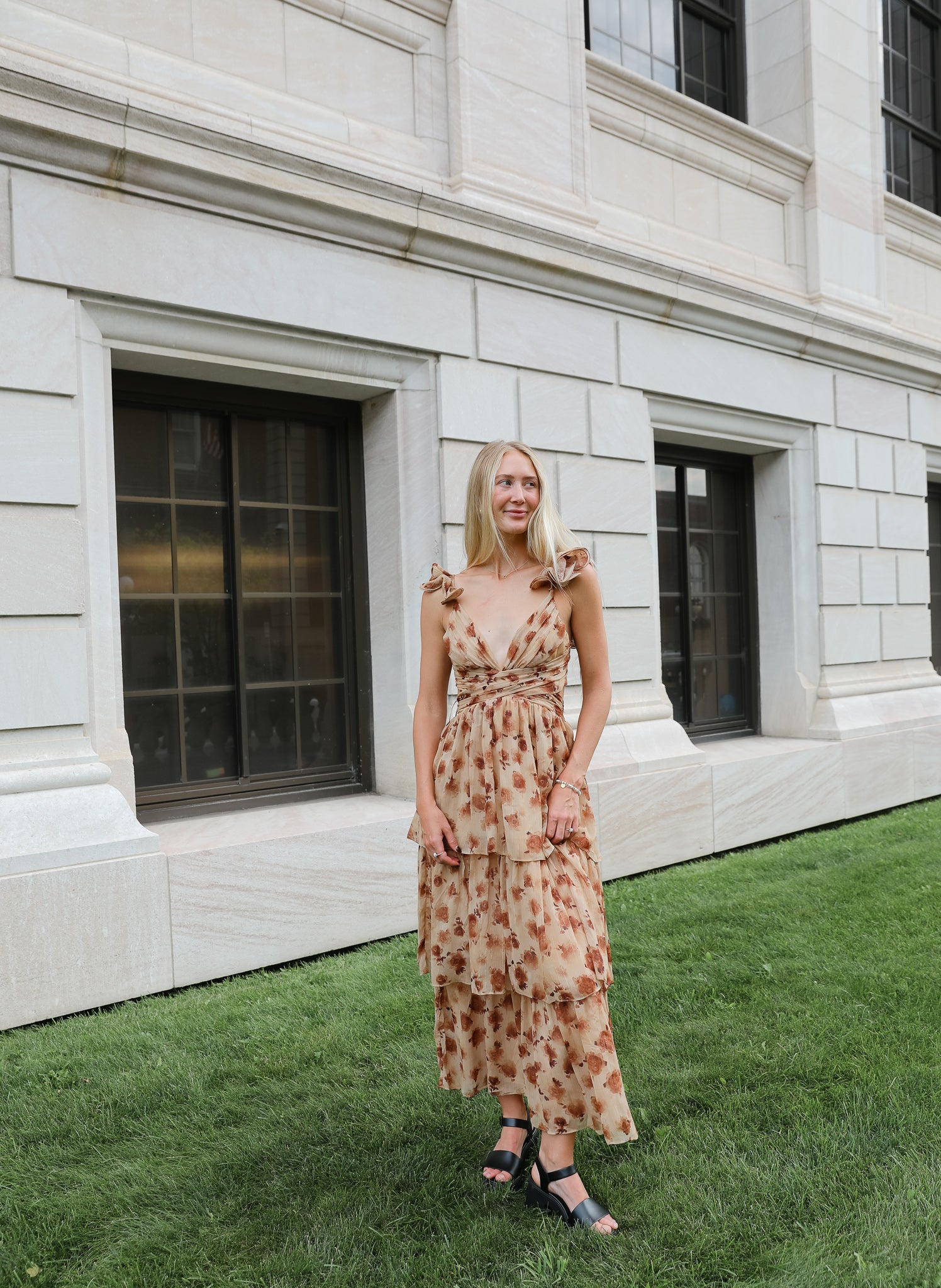 DARK WOOD FOREST MAXI DRESS