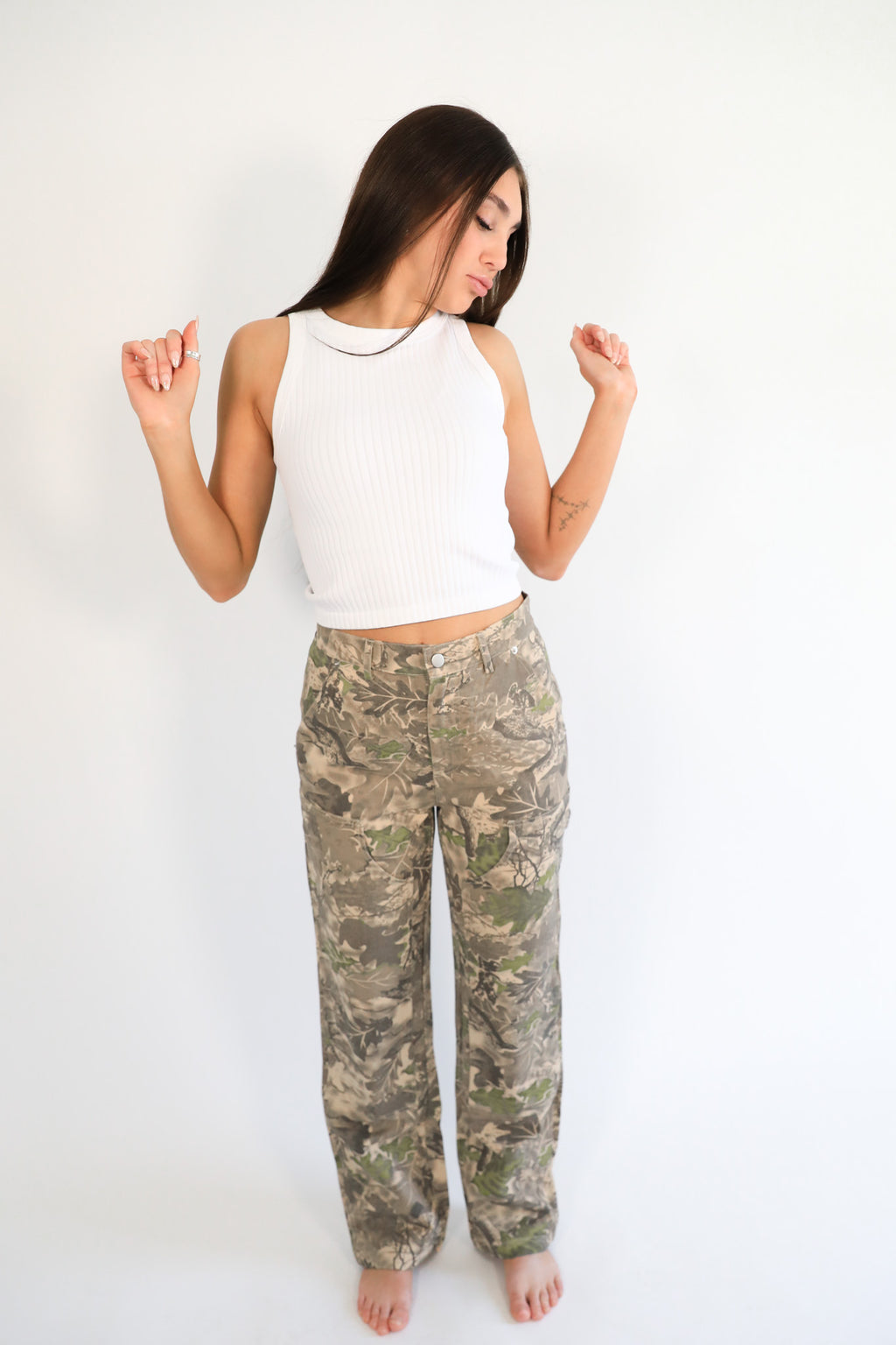 CAMO CARPENTER PANTS