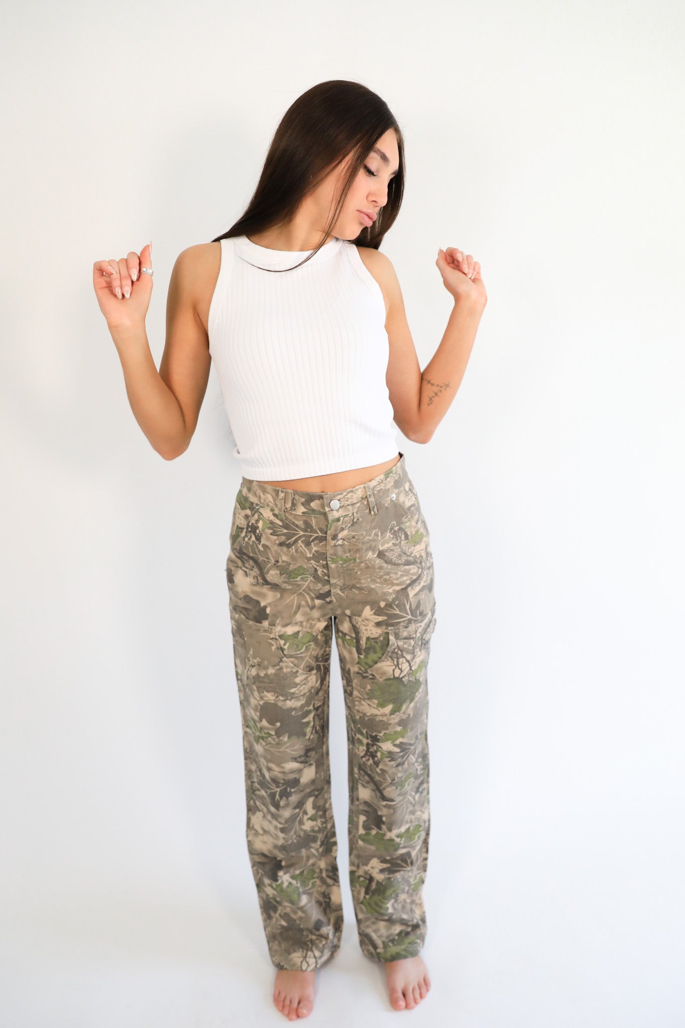 CAMO CARPENTER PANTS