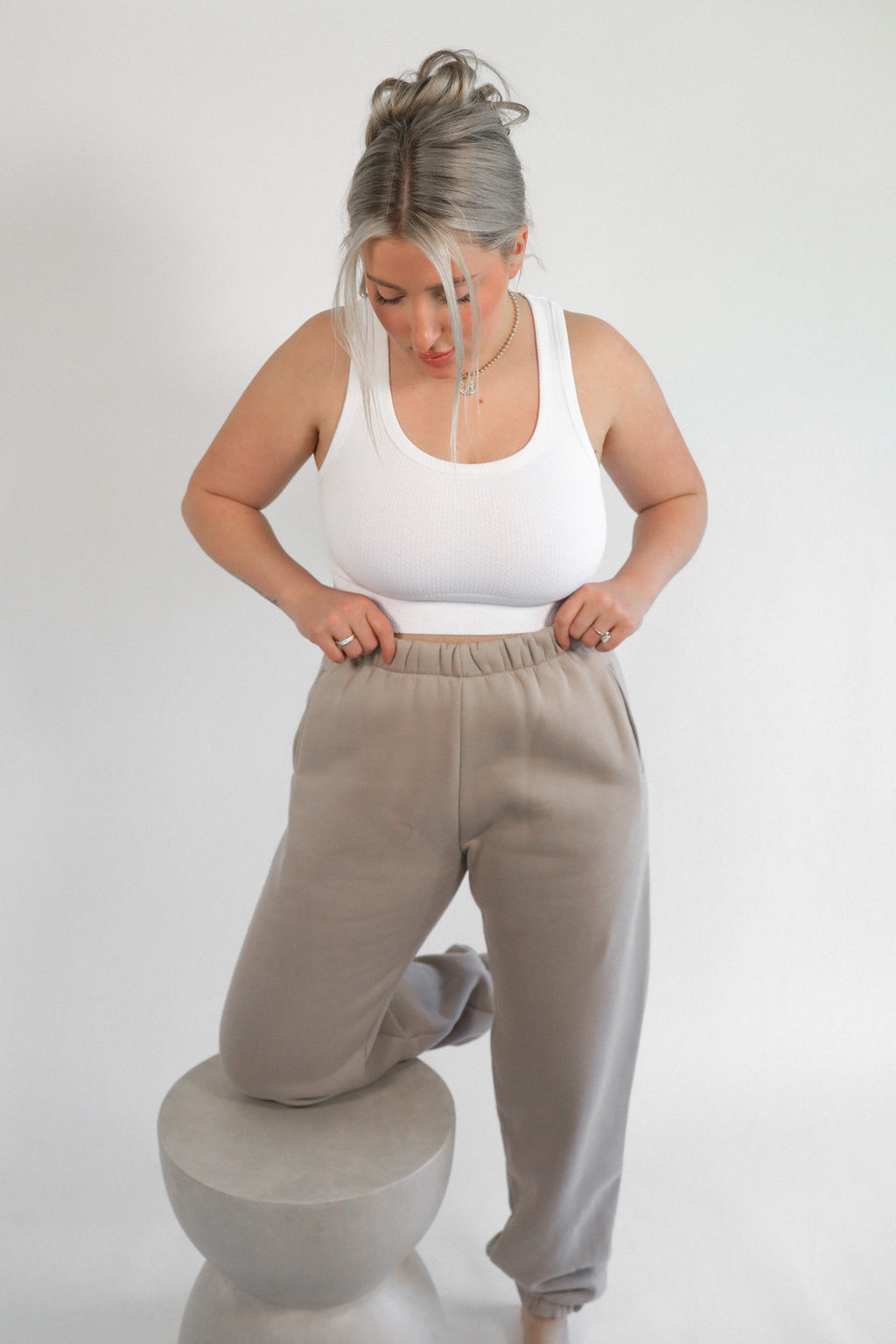 EASY LIVING HIGH WAISTED SWEATPANTS