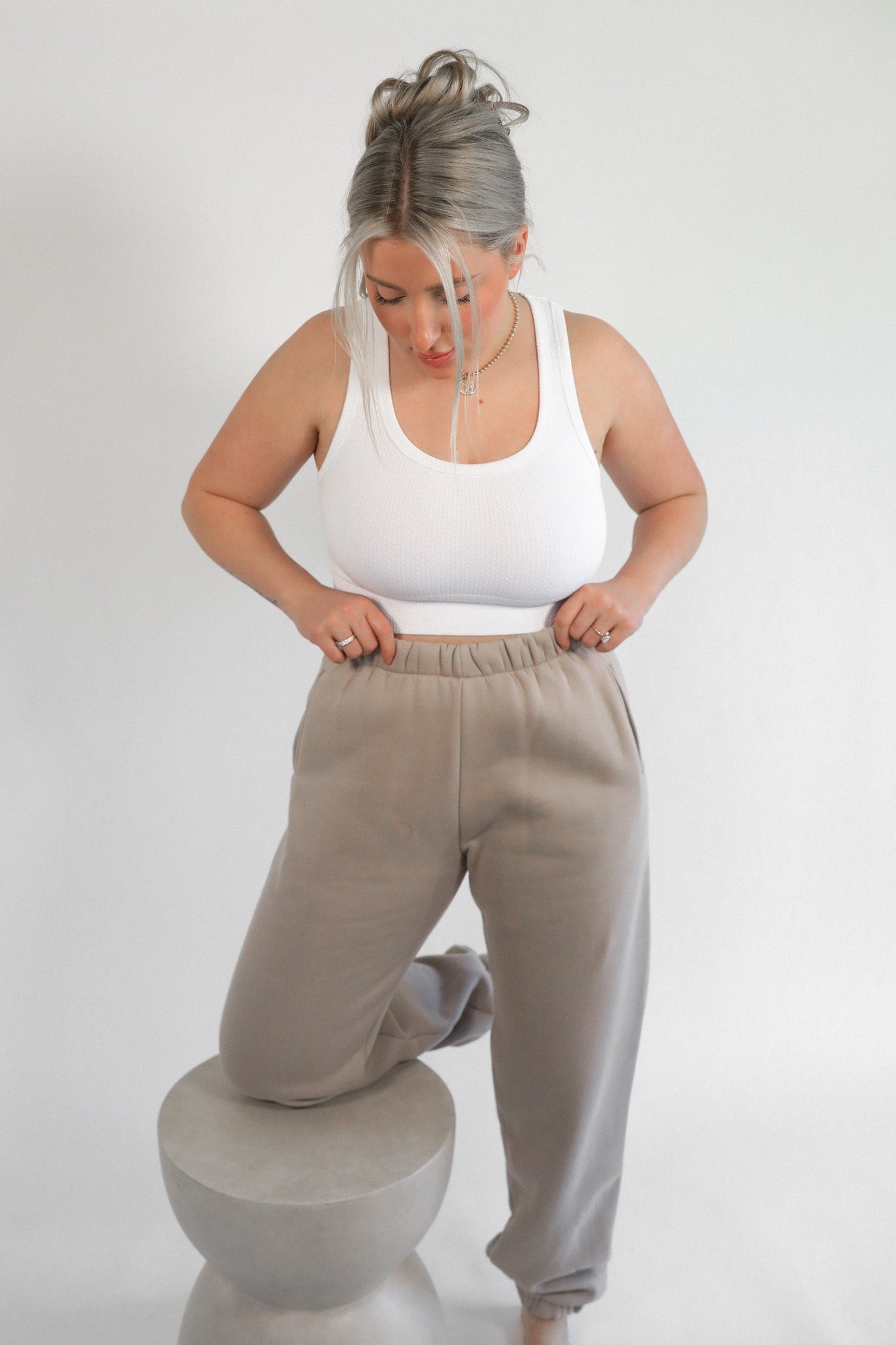 EASY LIVING HIGH WAISTED SWEATPANTS