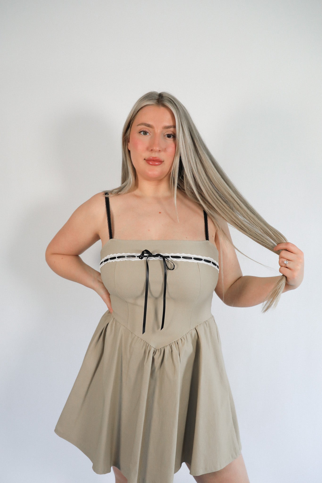 WALDORF LACE TRIM MIDI