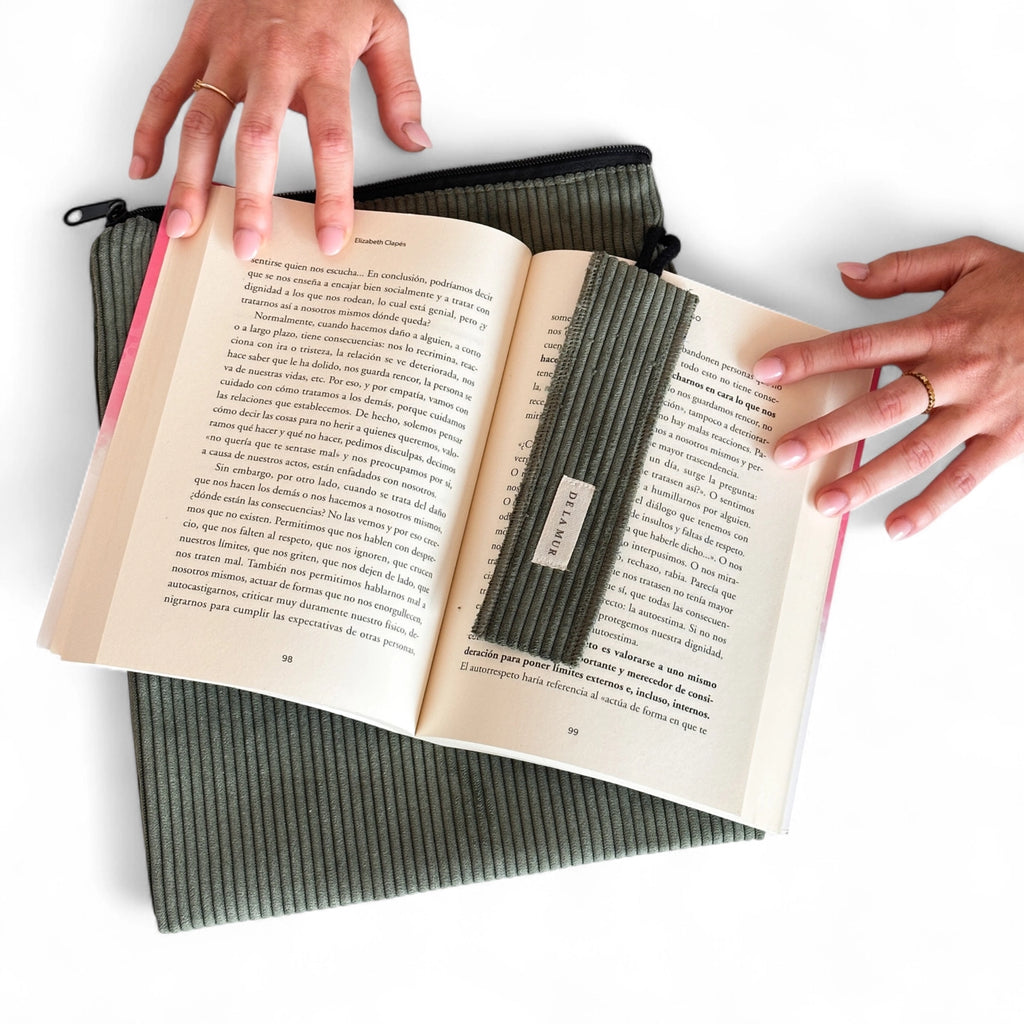 CORDUROY BOOK COVER + BOOK MARK