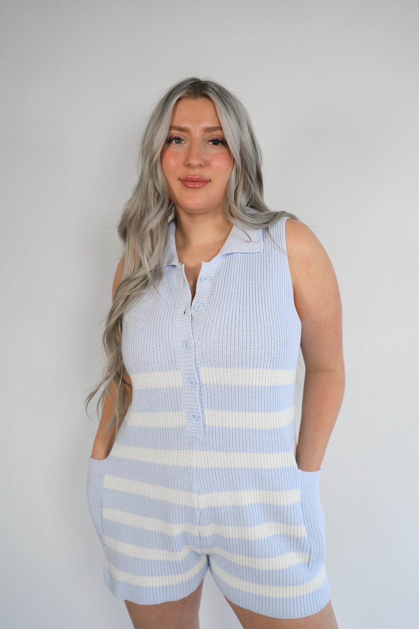 PUDDLES + SUN KNIT PLAYSUIT