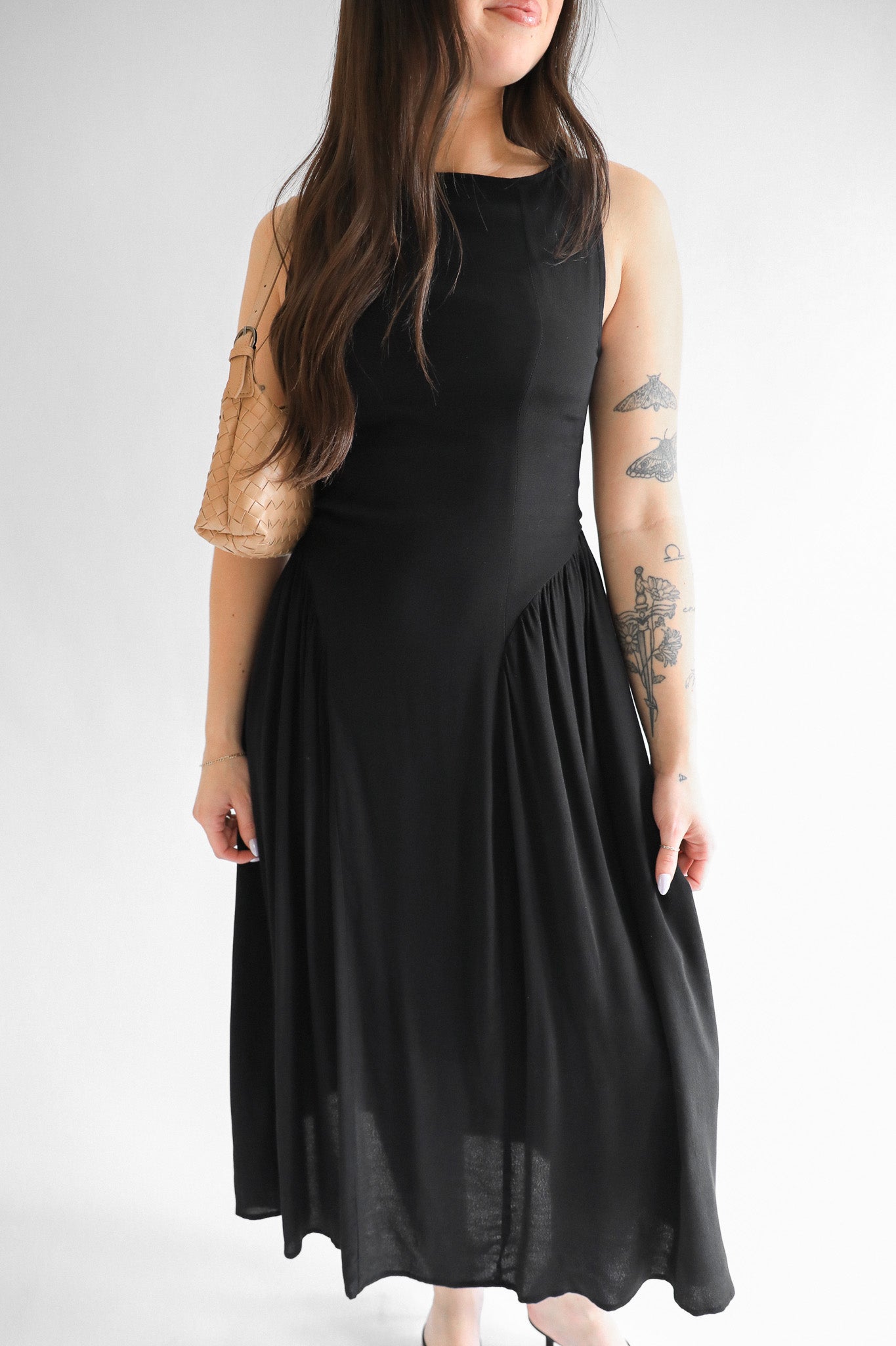 LOLA BASQUE WAIST DRESS Ivy Moon LOLA BASQUE WAIST DRESS Ivy Moon