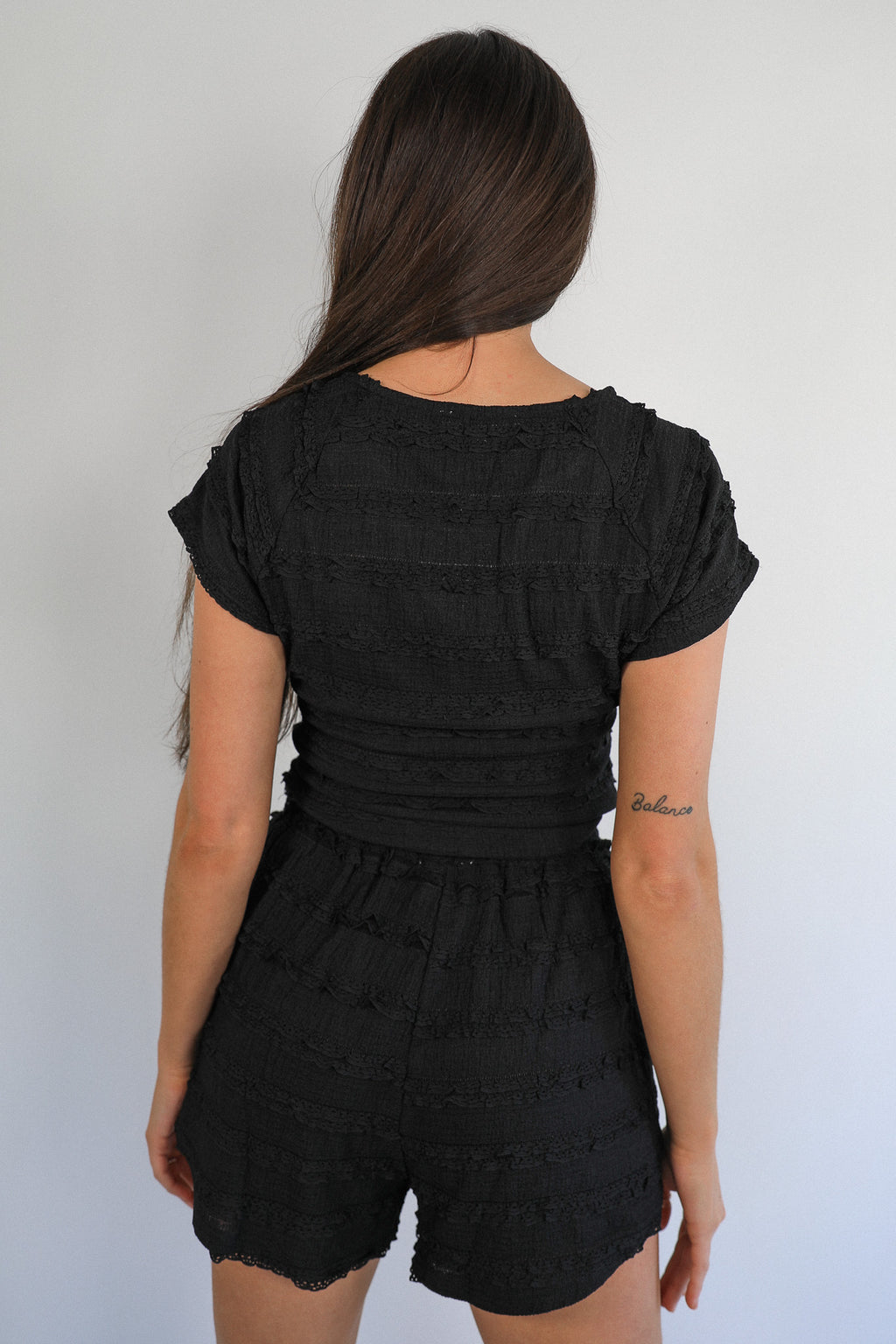 JOLENE RUFFLE SHORT SET