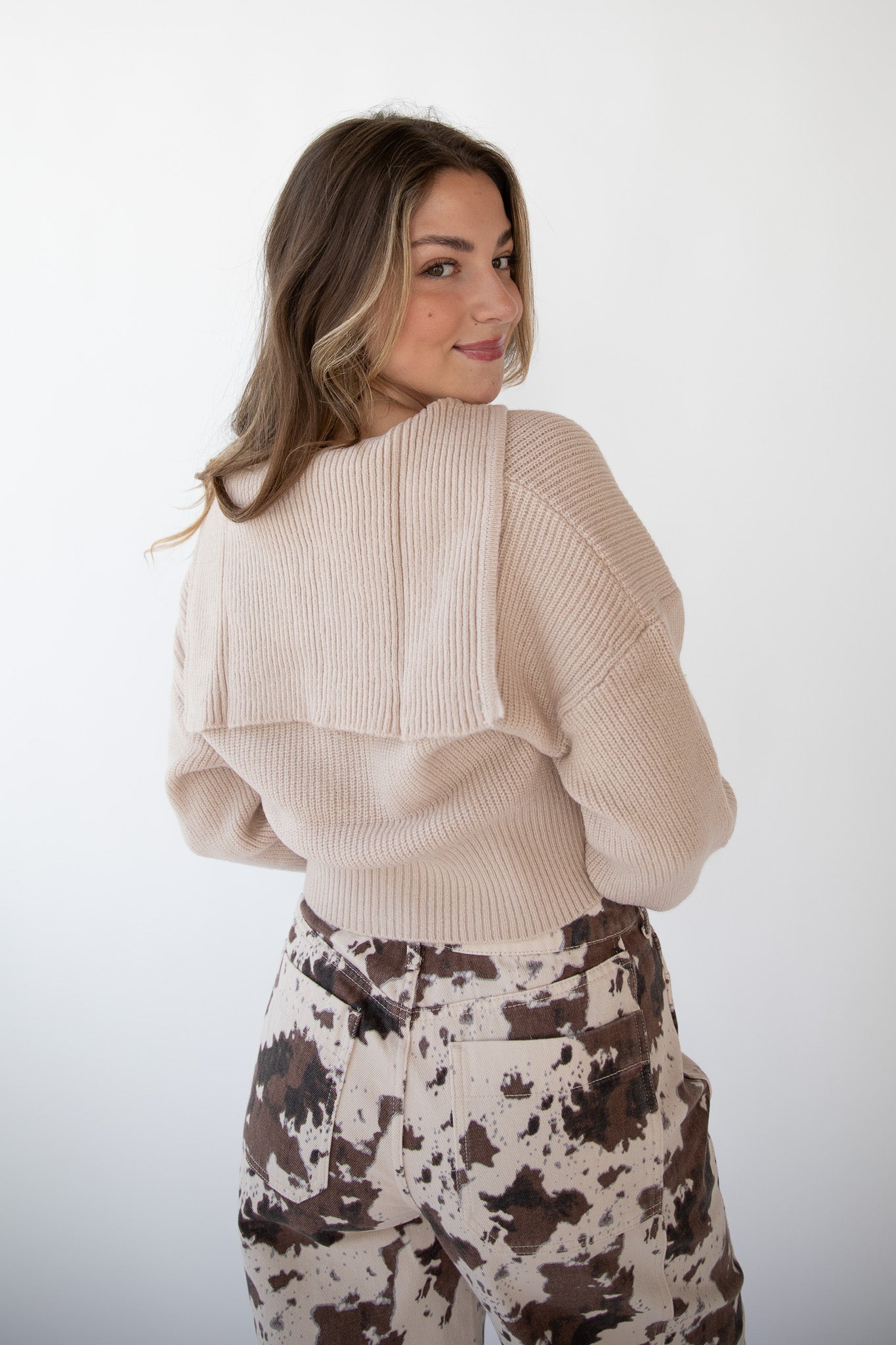 CHLOE 2-WAY ZIP SWEATER