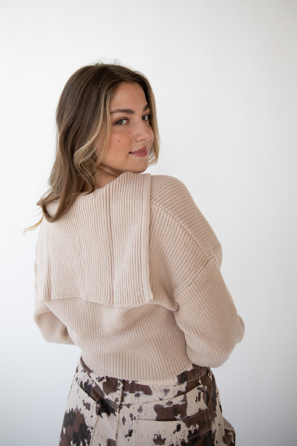 CHLOE 2-WAY ZIP SWEATER