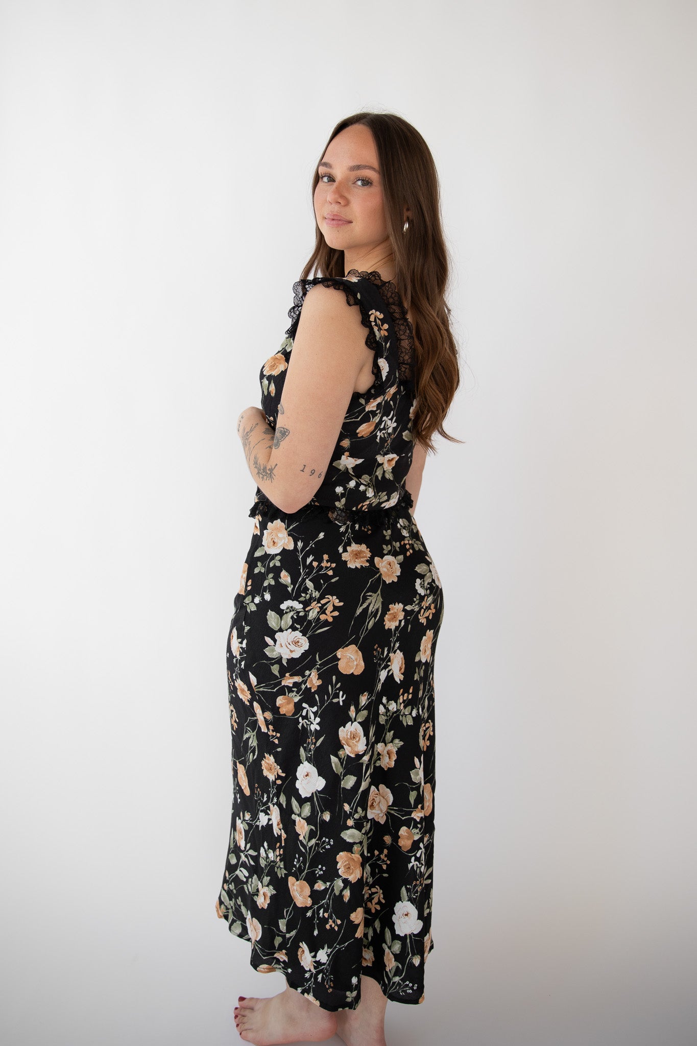 WHEN IN ROME MIDI SKIRT