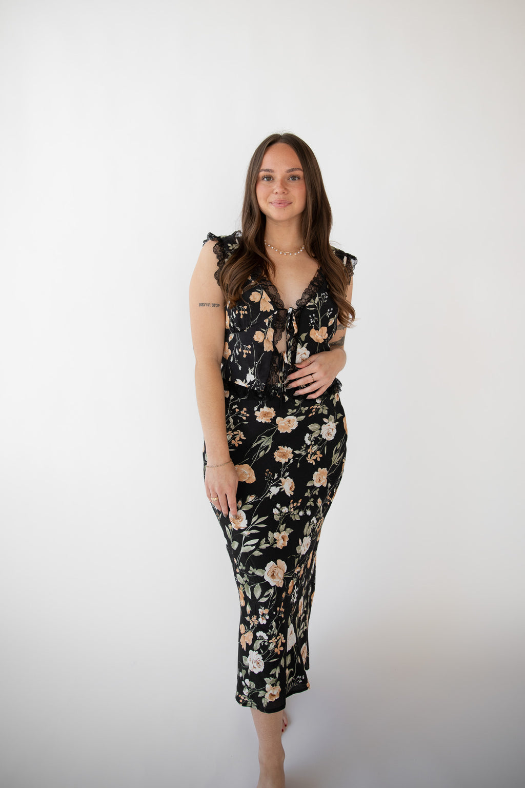 WHEN IN ROME MIDI SKIRT