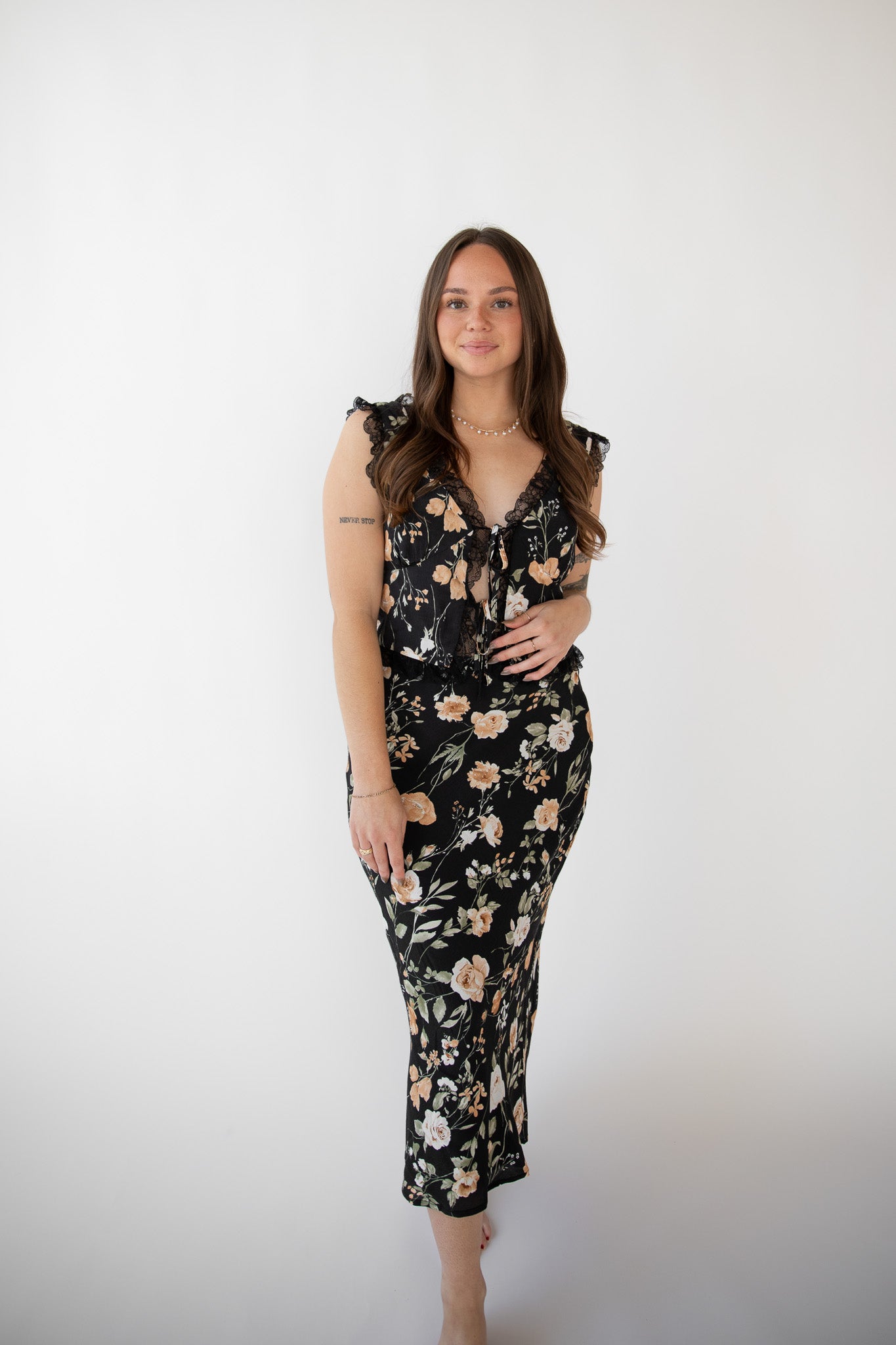 WHEN IN ROME MIDI SKIRT