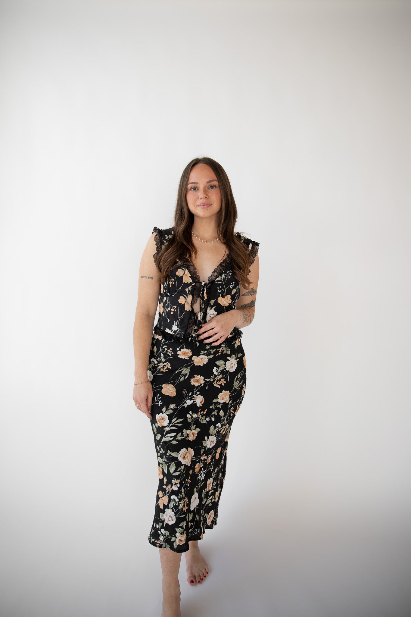 WHEN IN ROME MIDI SKIRT