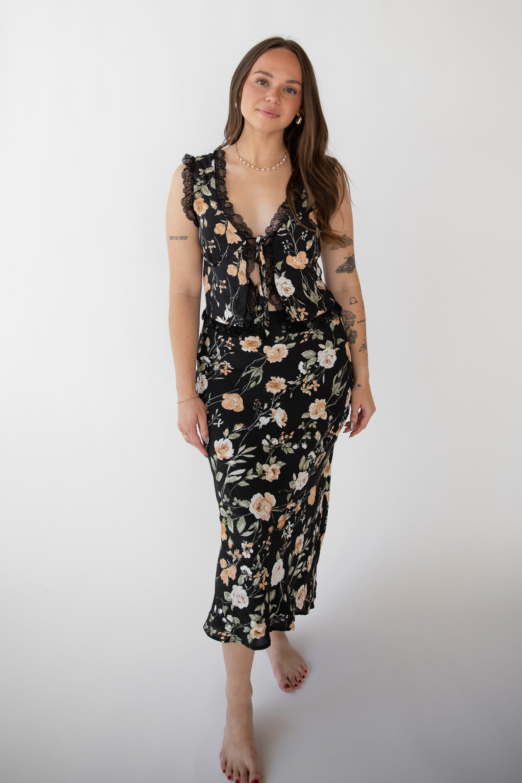 WHEN IN ROME MIDI SKIRT