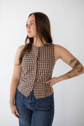 RACHEL GREEN PLAID VEST