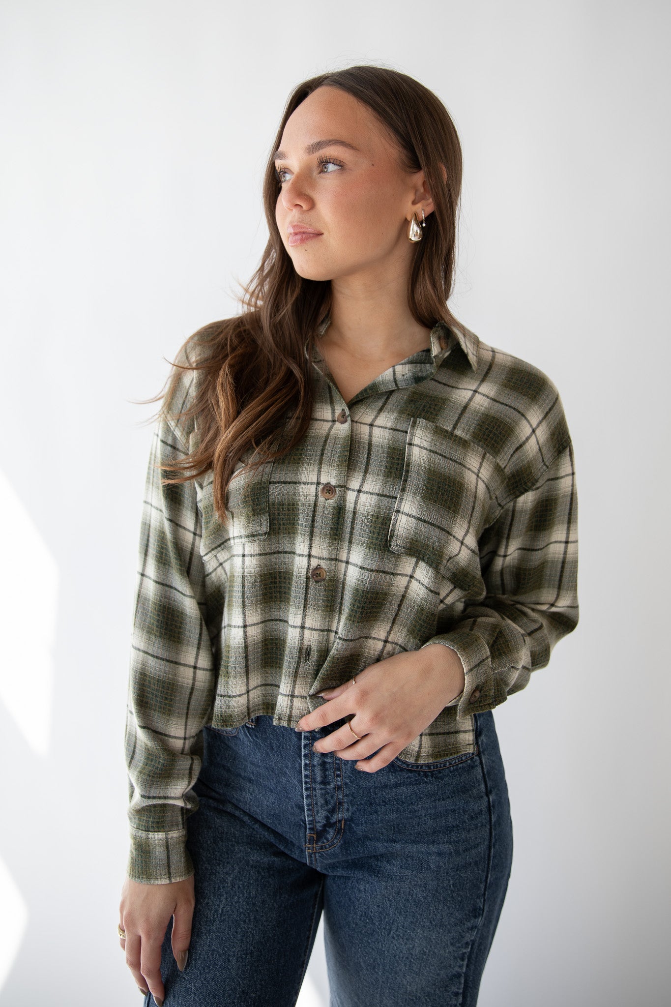 KIT CROPPED FLANNEL
