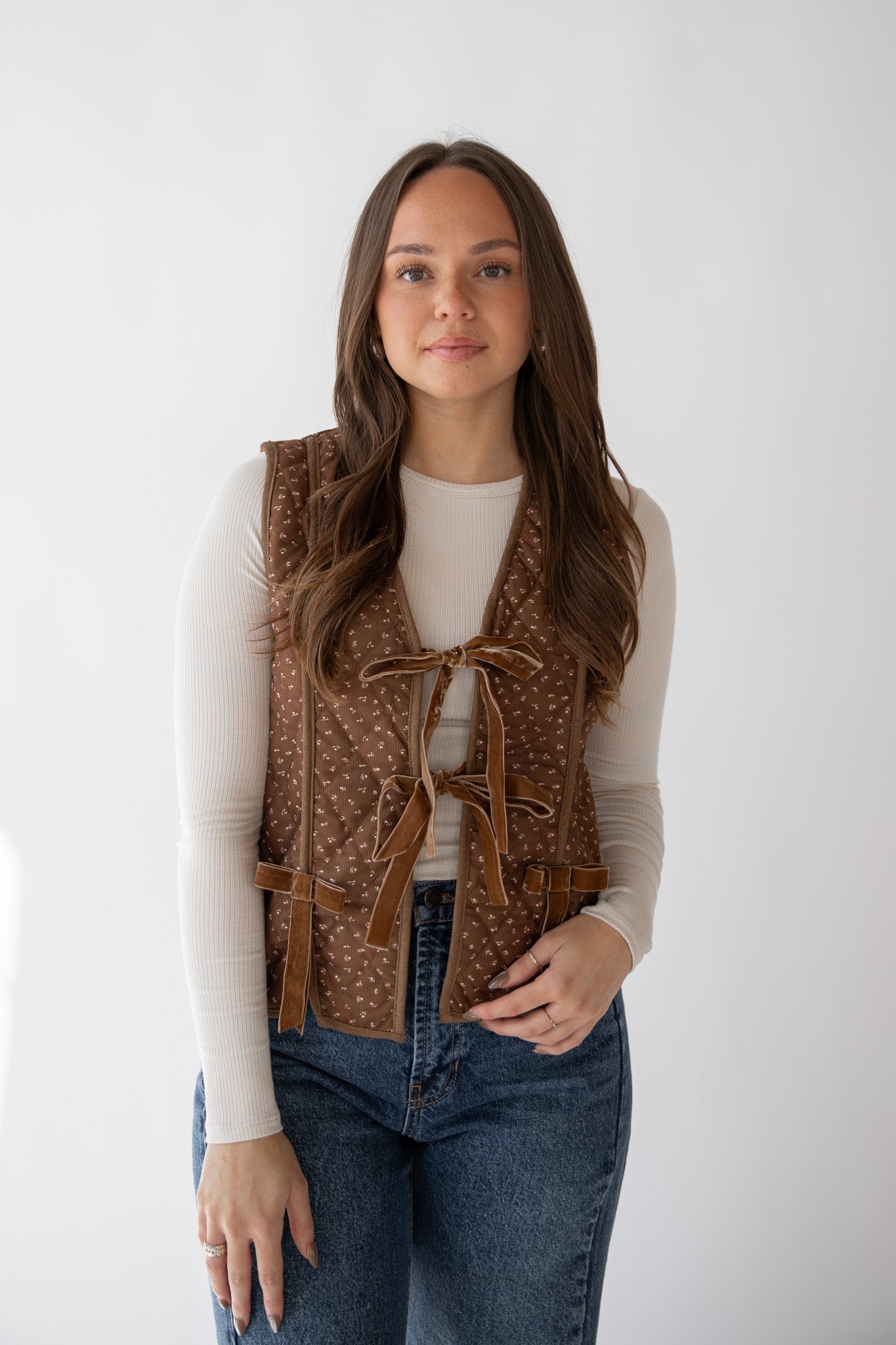 BECCA FALL FLORAL VEST