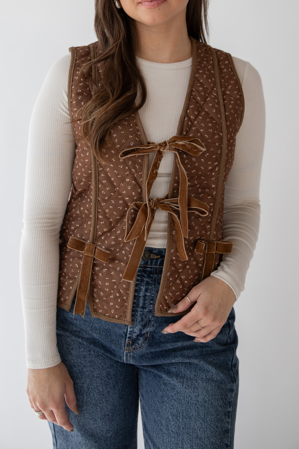 BECCA FALL FLORAL VEST