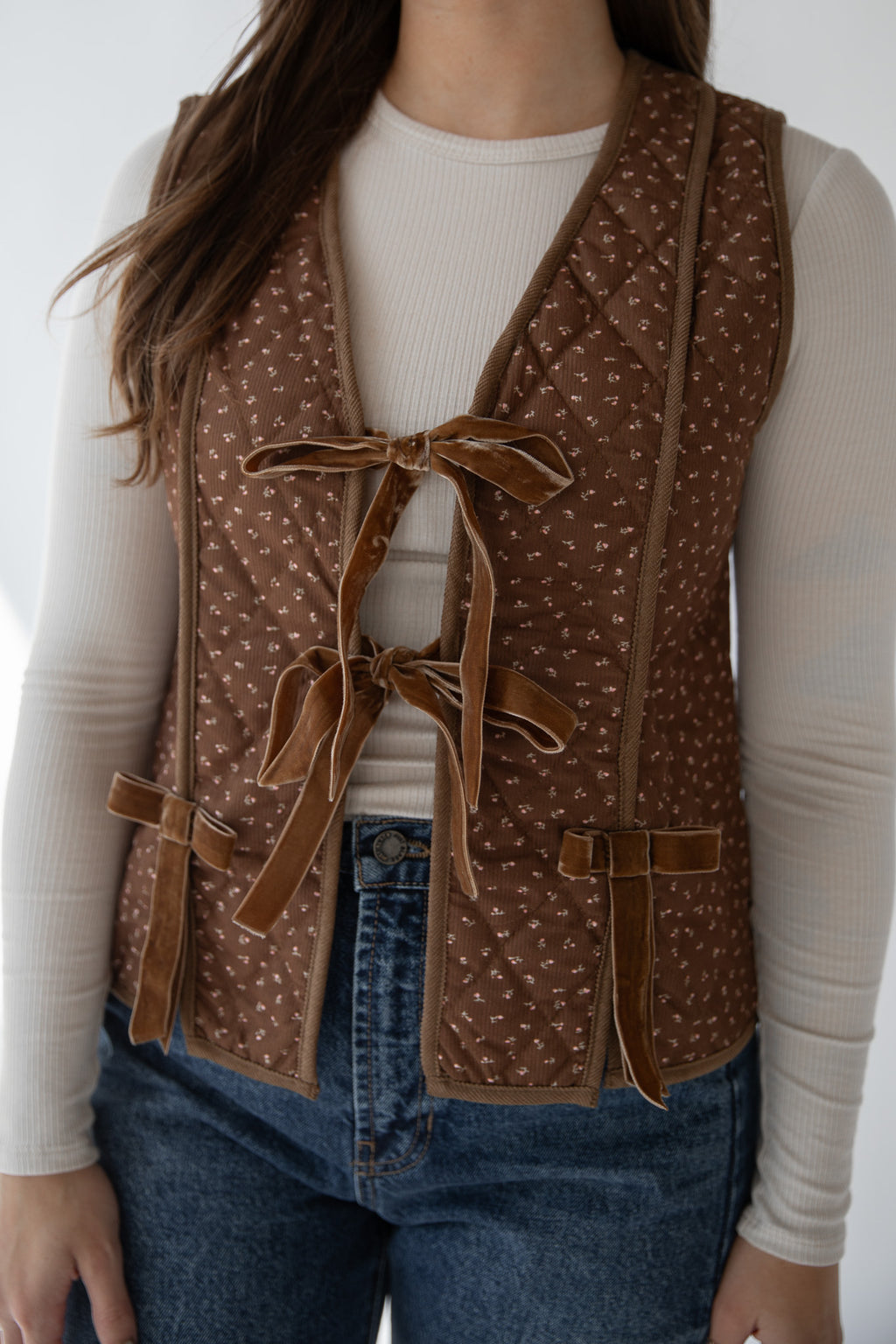 BECCA FALL FLORAL VEST