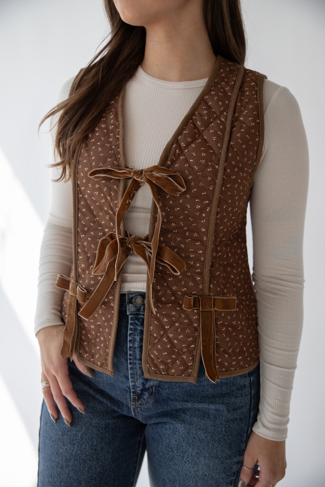 BECCA FALL FLORAL VEST