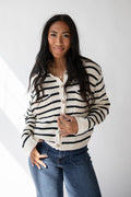 STACY STRIPED CARDIGAN