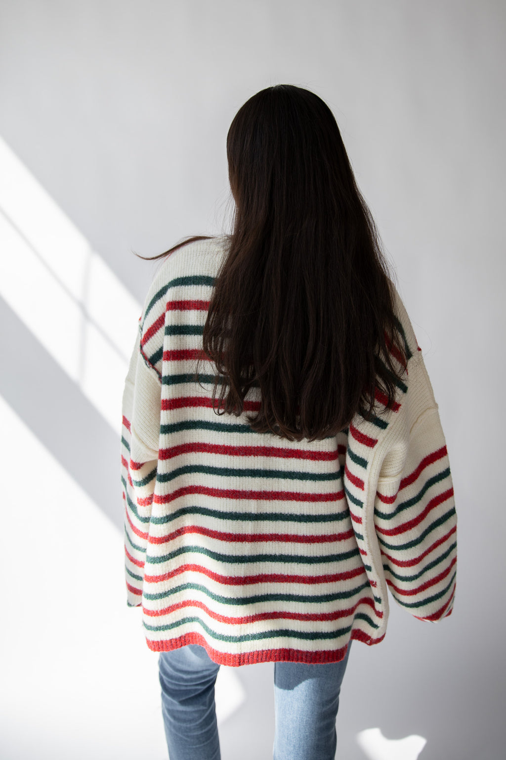 HOLIDAY CHEER STRIPED SWEATER