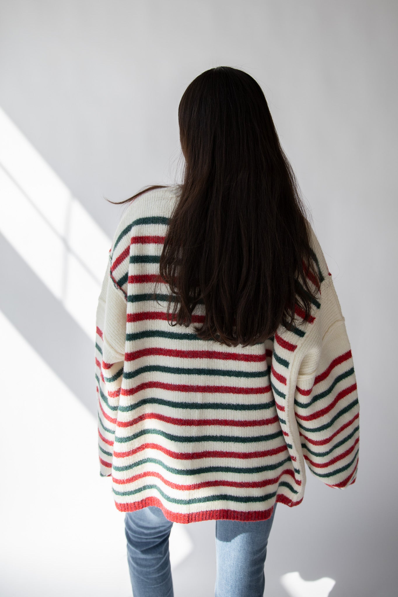 HOLIDAY CHEER STRIPED SWEATER