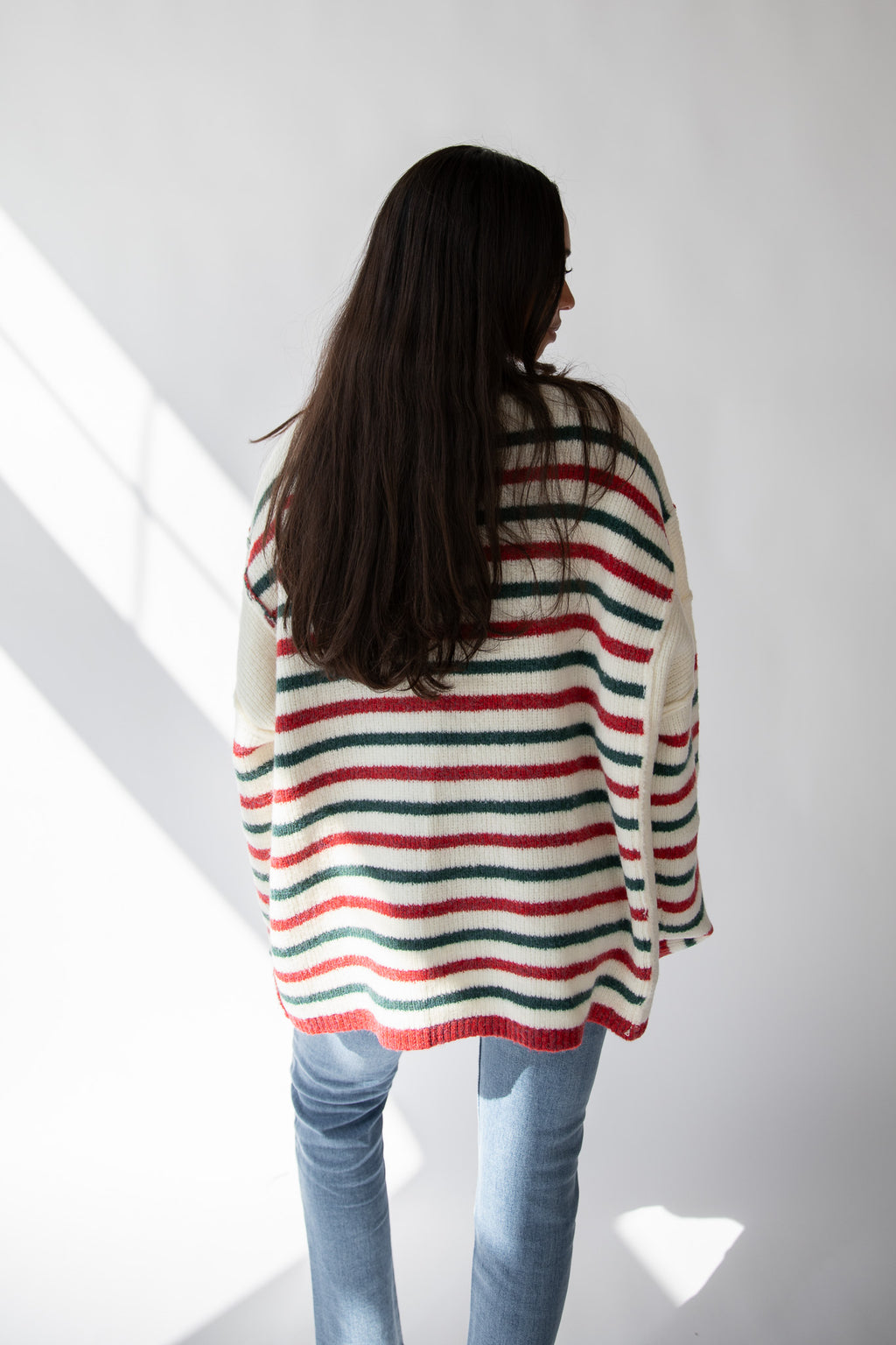 HOLIDAY CHEER STRIPED SWEATER