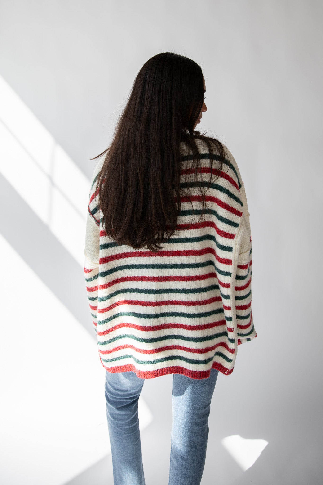 HOLIDAY CHEER STRIPED SWEATER