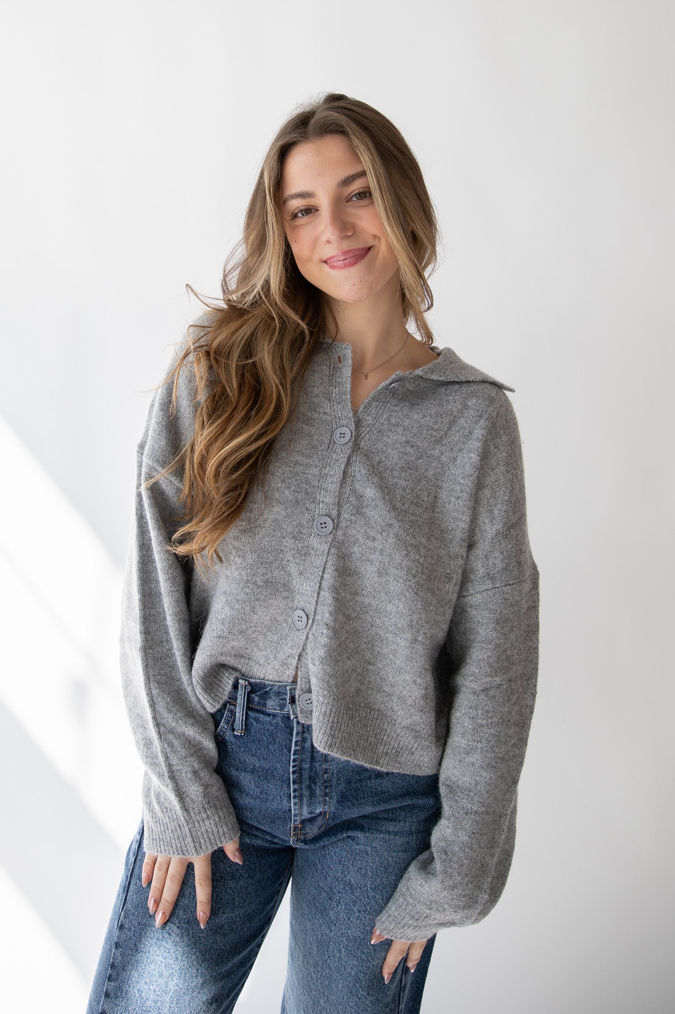 MIRANDA COLLARED CARDIGAN