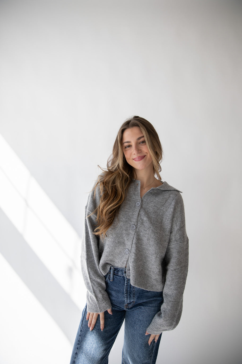 MIRANDA COLLARED CARDIGAN