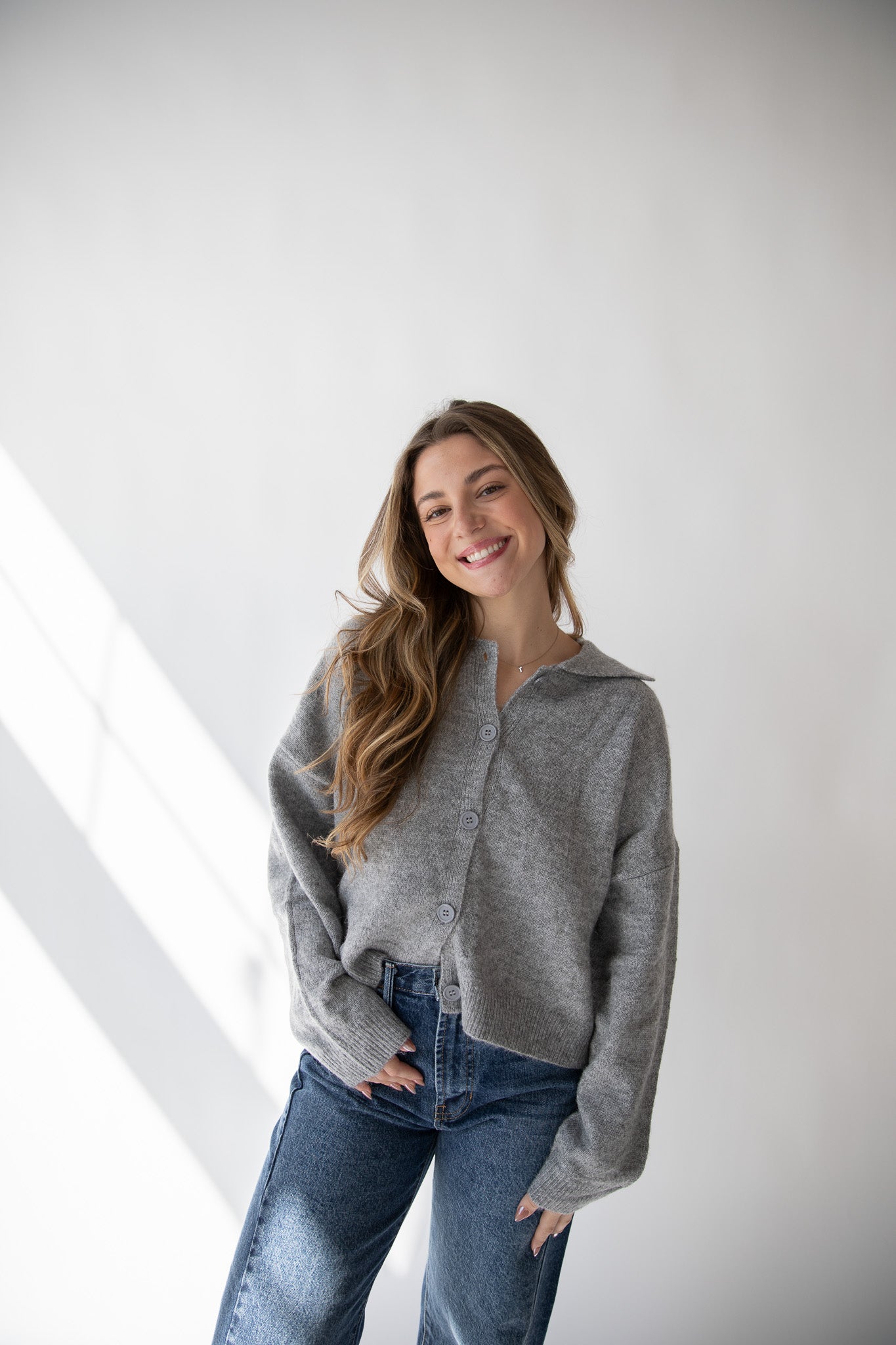 MIRANDA COLLARED CARDIGAN