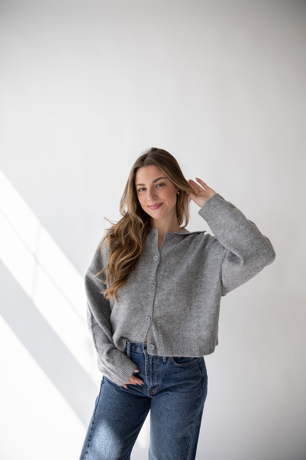 MIRANDA COLLARED CARDIGAN