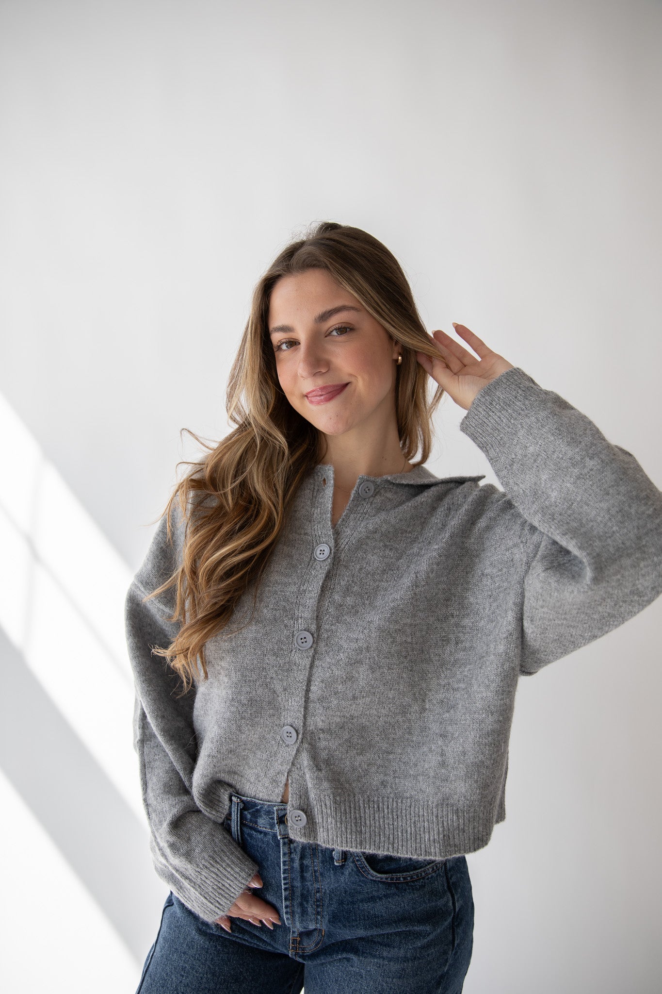 MIRANDA COLLARED CARDIGAN