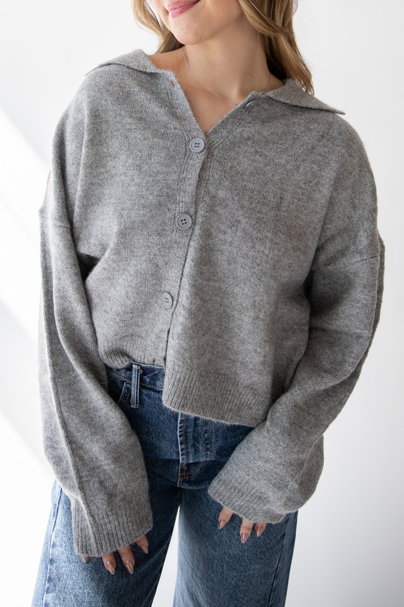 MIRANDA COLLARED CARDIGAN