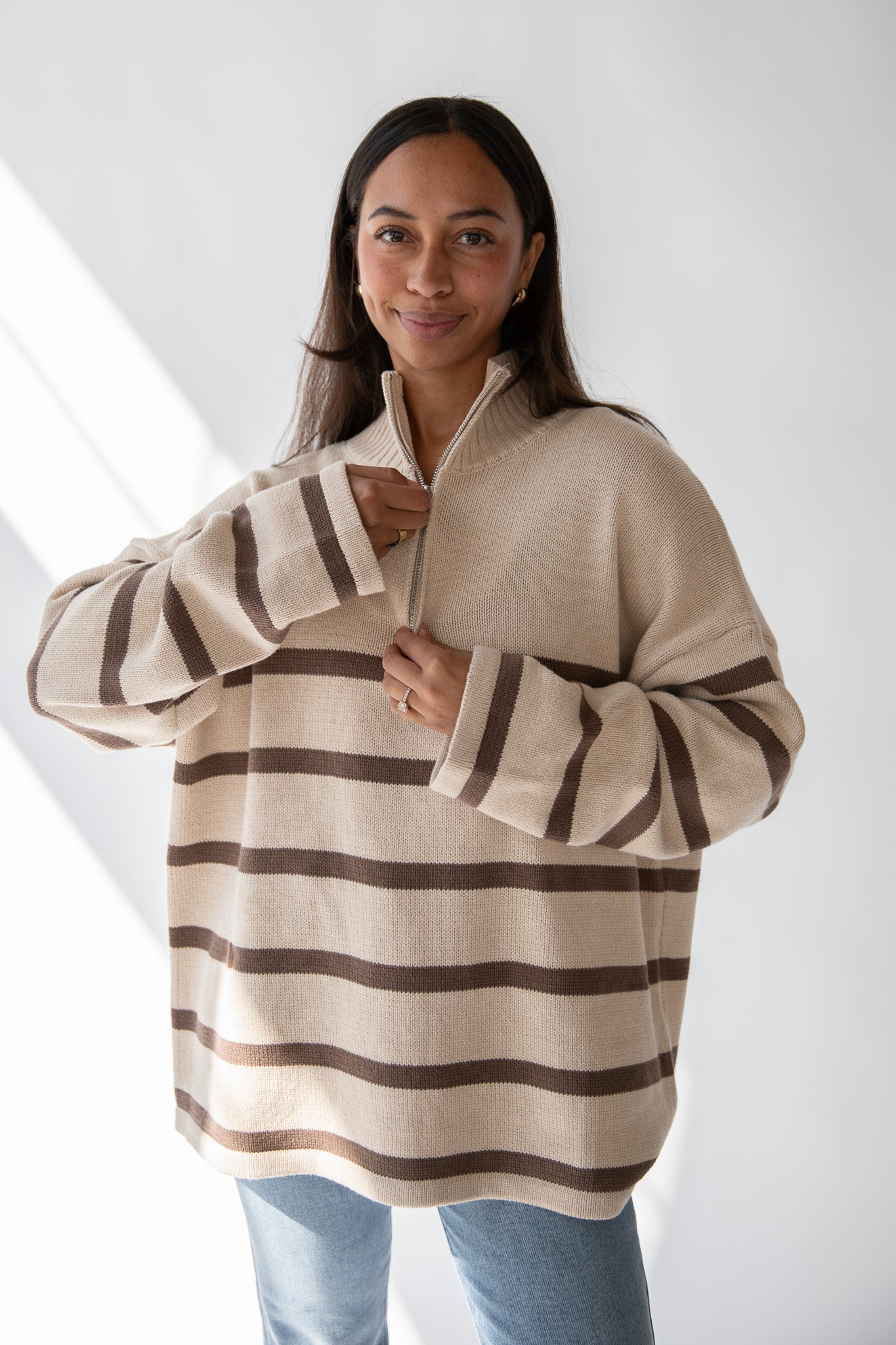 FIRESIDE STRIPED SWEATER