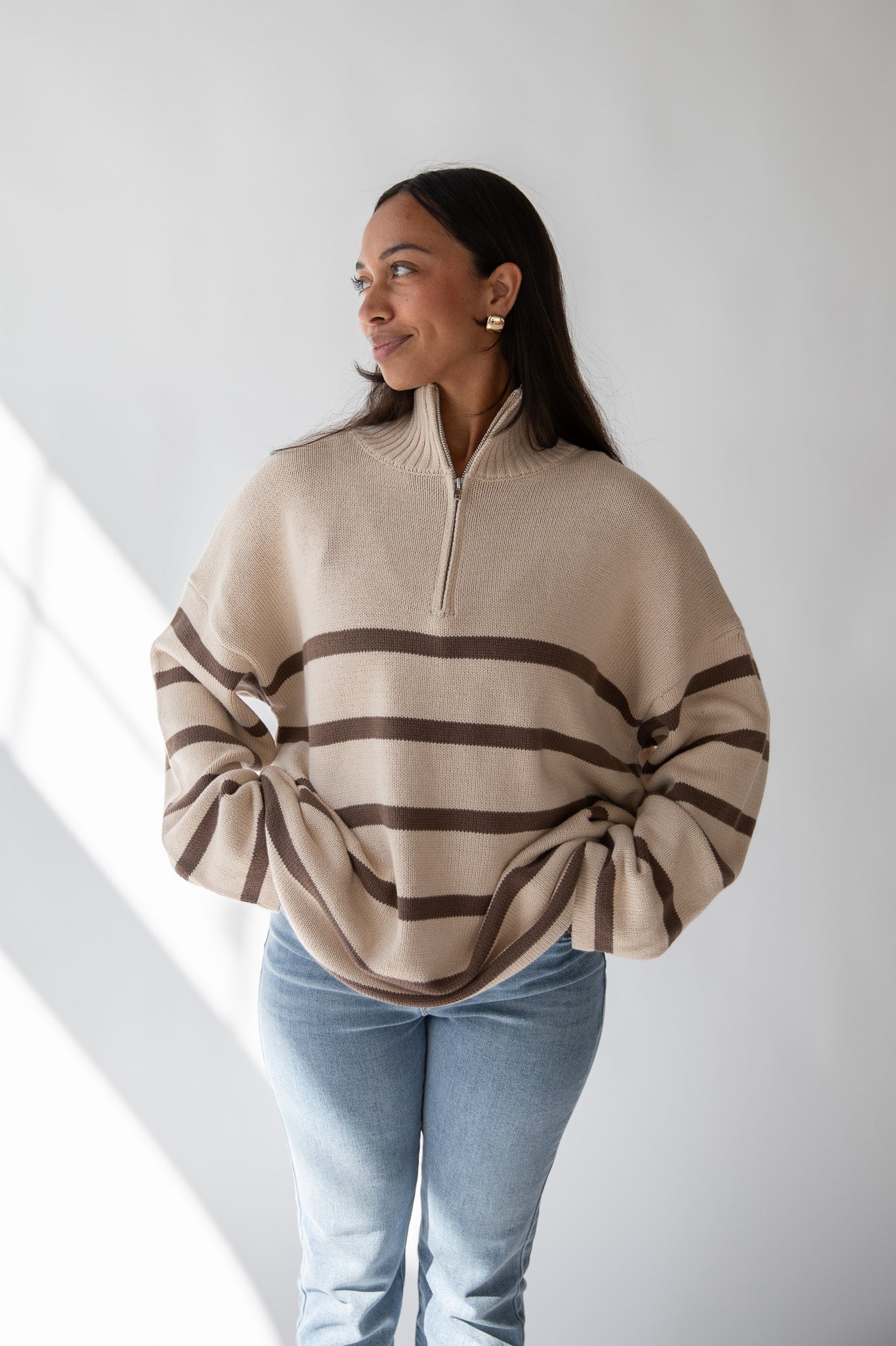 FIRESIDE STRIPED SWEATER
