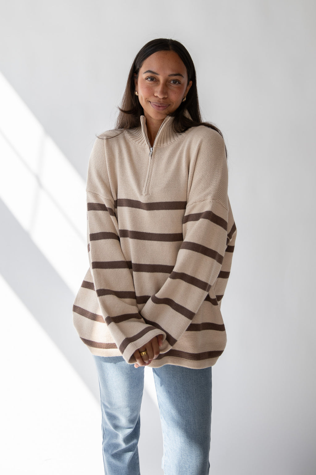 FIRESIDE STRIPED SWEATER