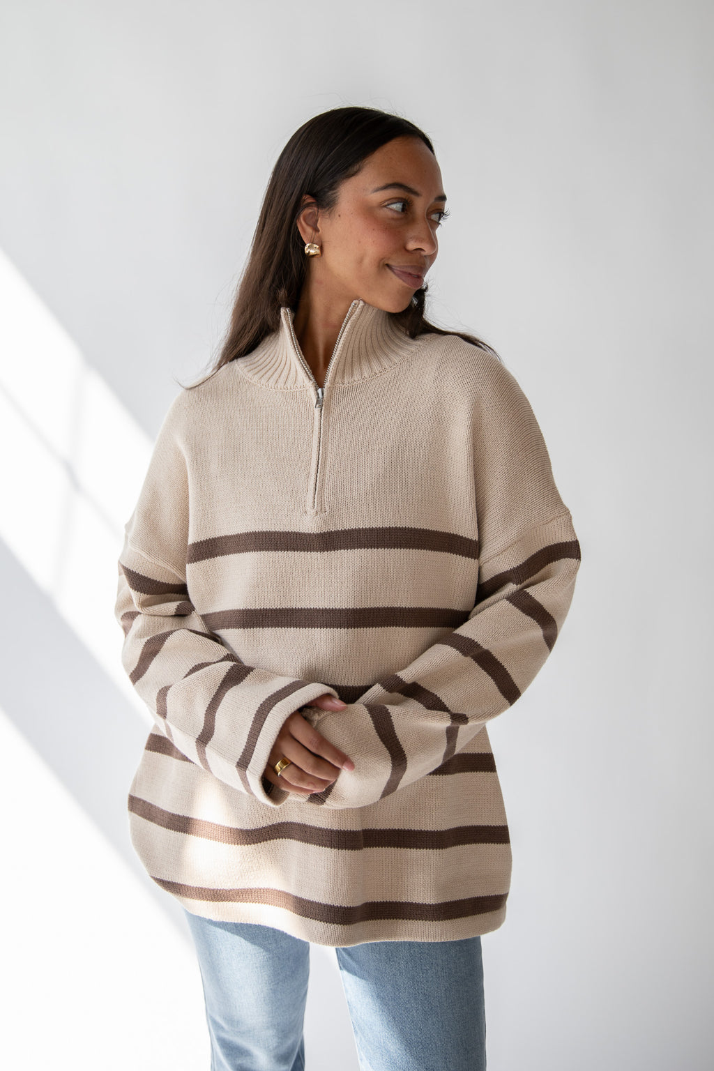 FIRESIDE STRIPED SWEATER