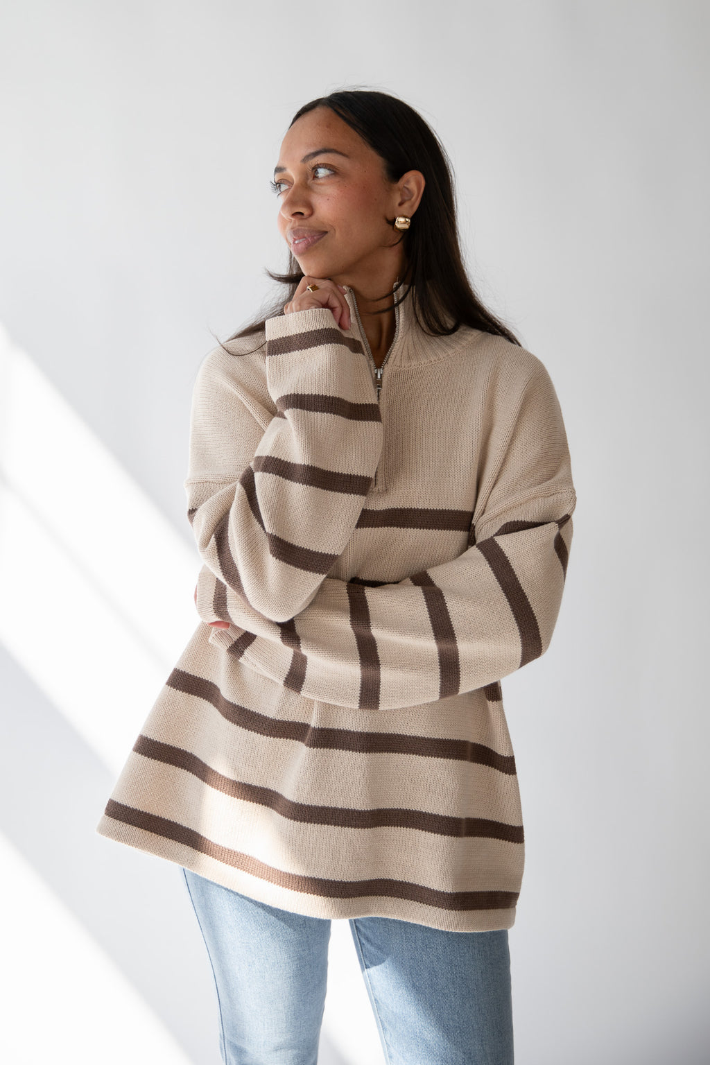 FIRESIDE STRIPED SWEATER