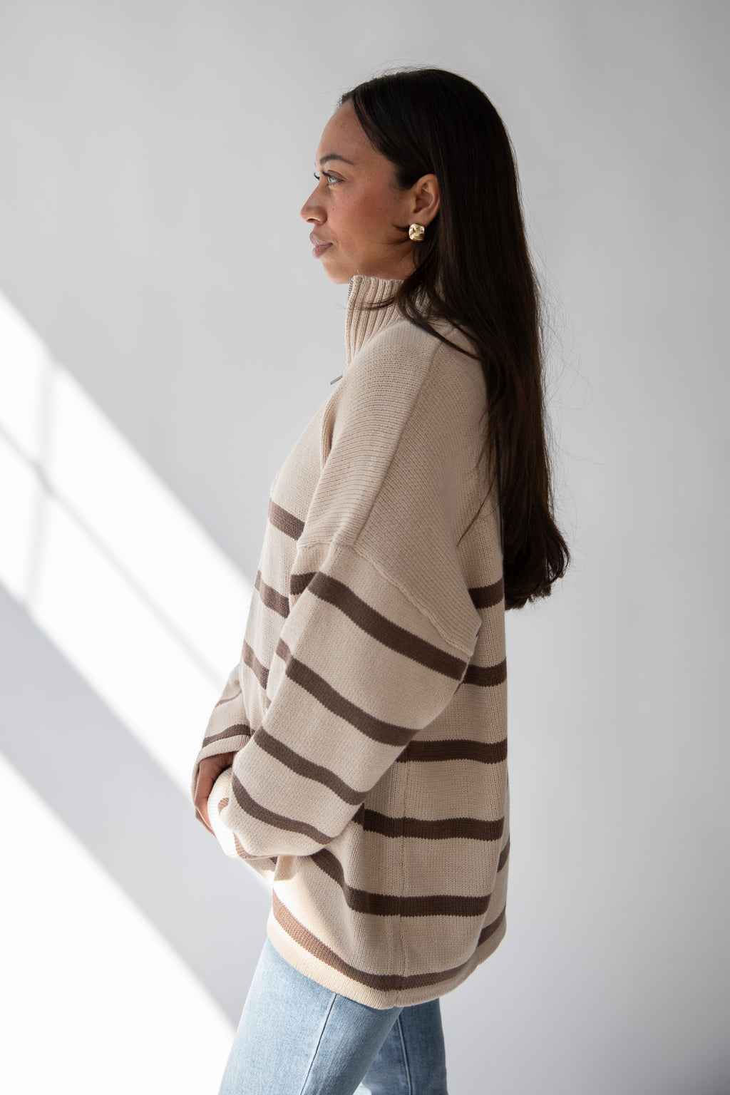 FIRESIDE STRIPED SWEATER