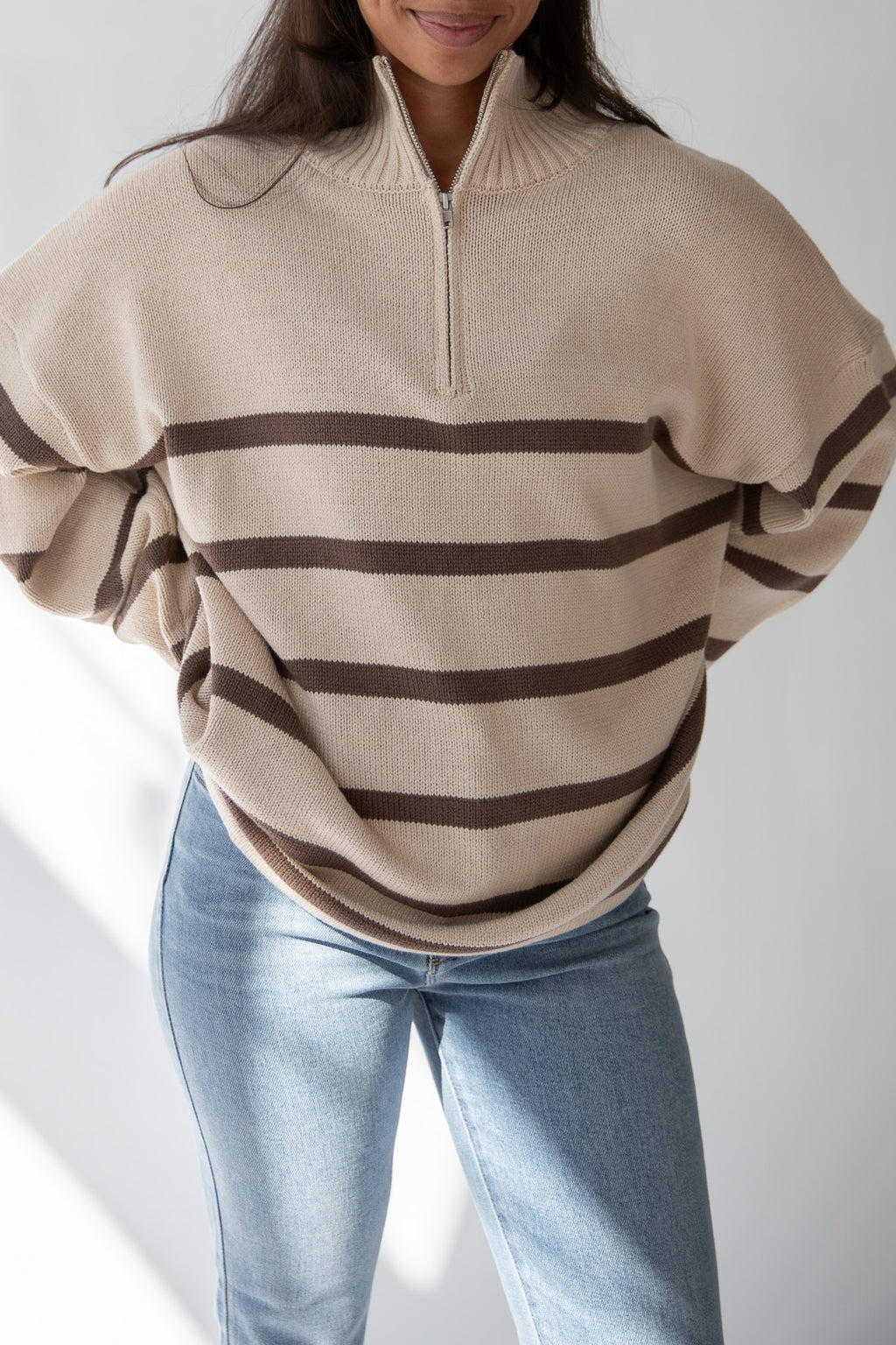 FIRESIDE STRIPED SWEATER